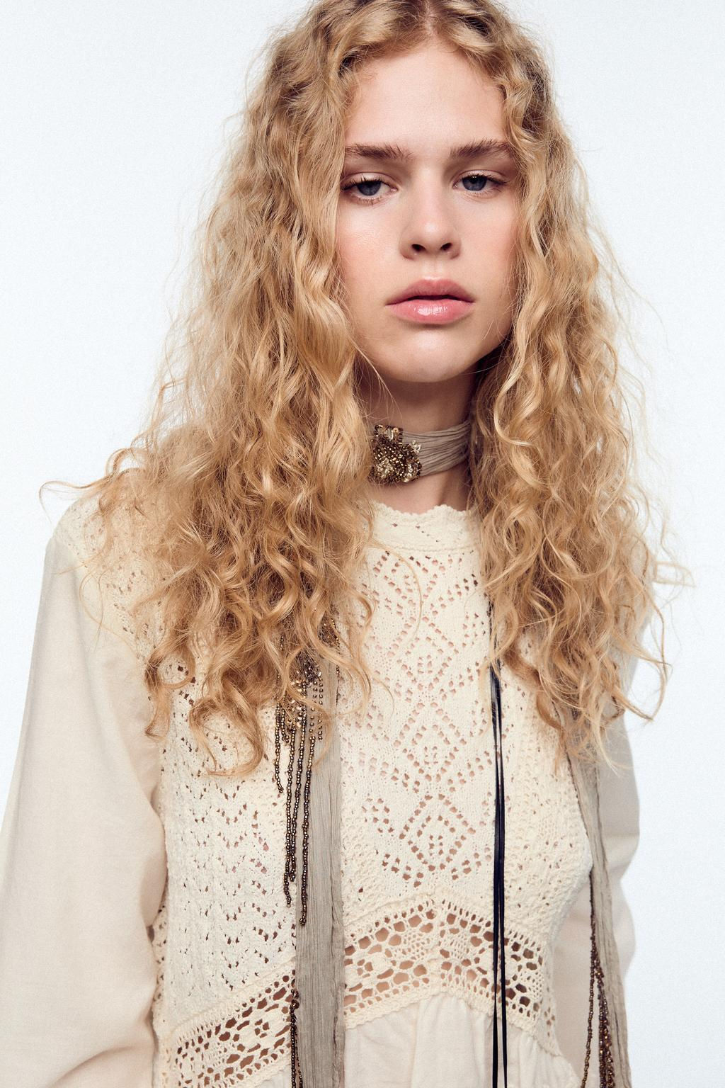 MATCHING POINTELLE KNIT TOP - Zara фото 3