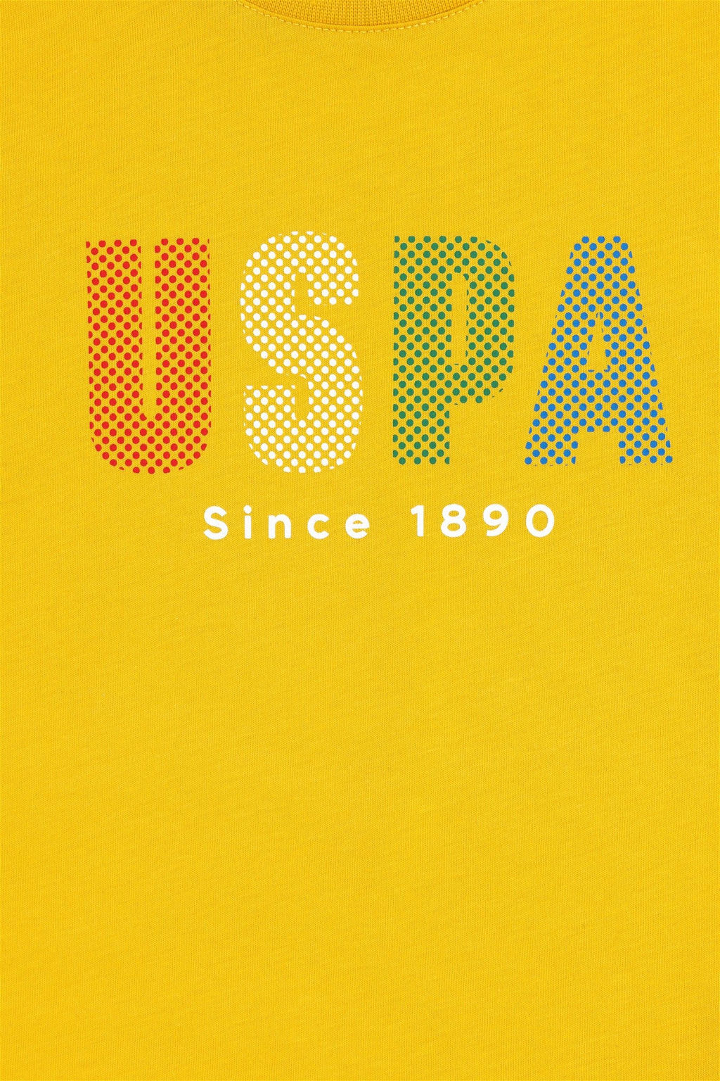 Шафрановая футболка для мальчика - U.s. polo assn фото 3