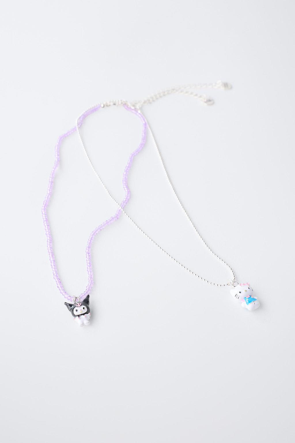 HELLO KITTY AND KUROMI  SANRIO BEAD NECKLACE TWO-PACK - Zara фото 2