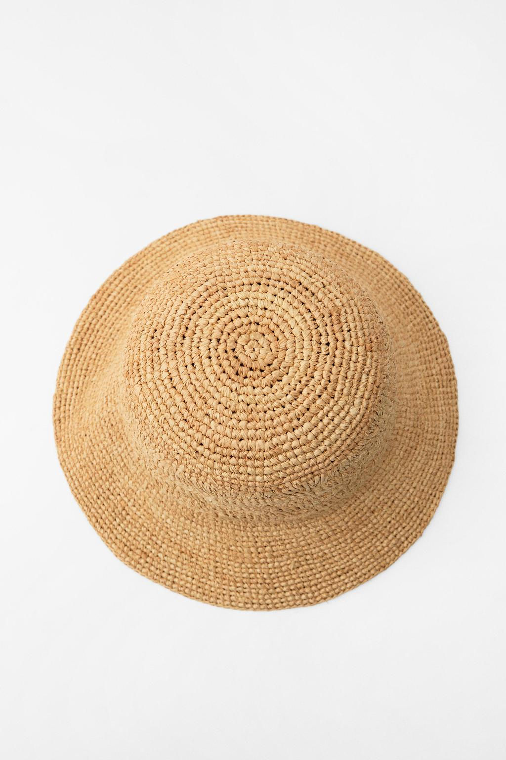 WOVEN RAFFIA HAT - Zara фото 5