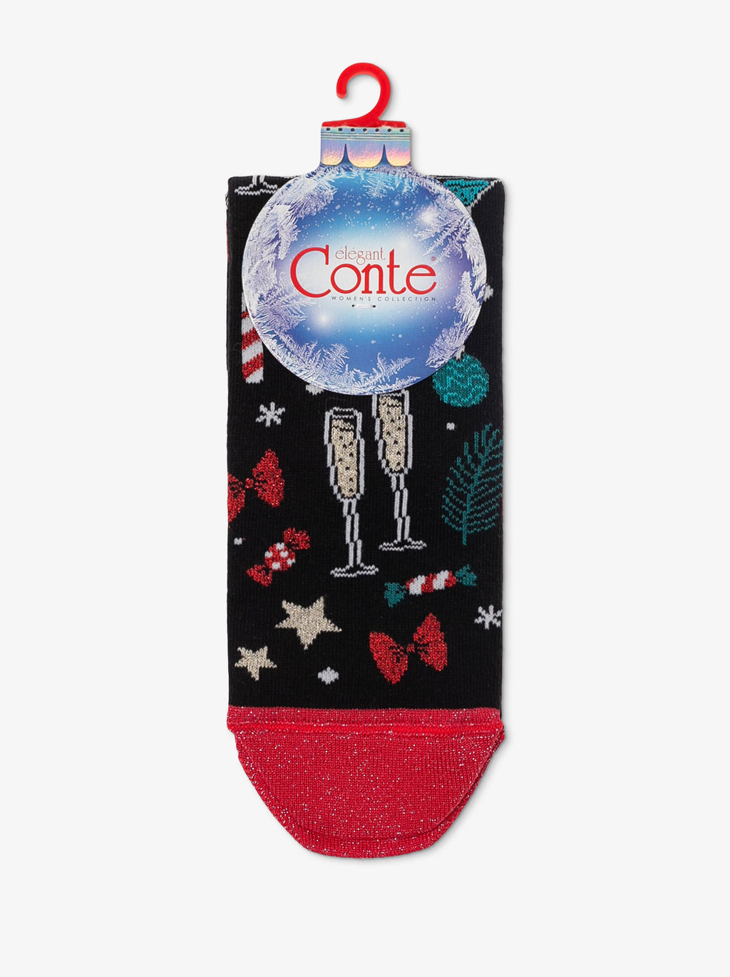 Цена за 2 пары. Носки новогодние черный - Conte elegant фото 4