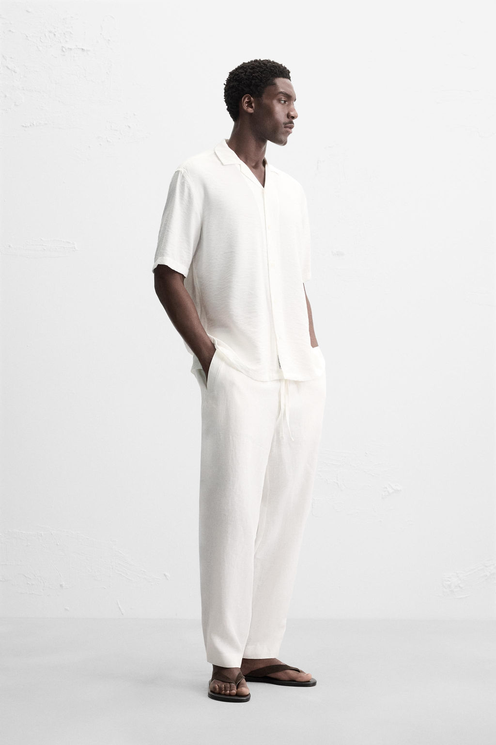 RELAXED FIT FLOWING SHIRT - Zara фото 4