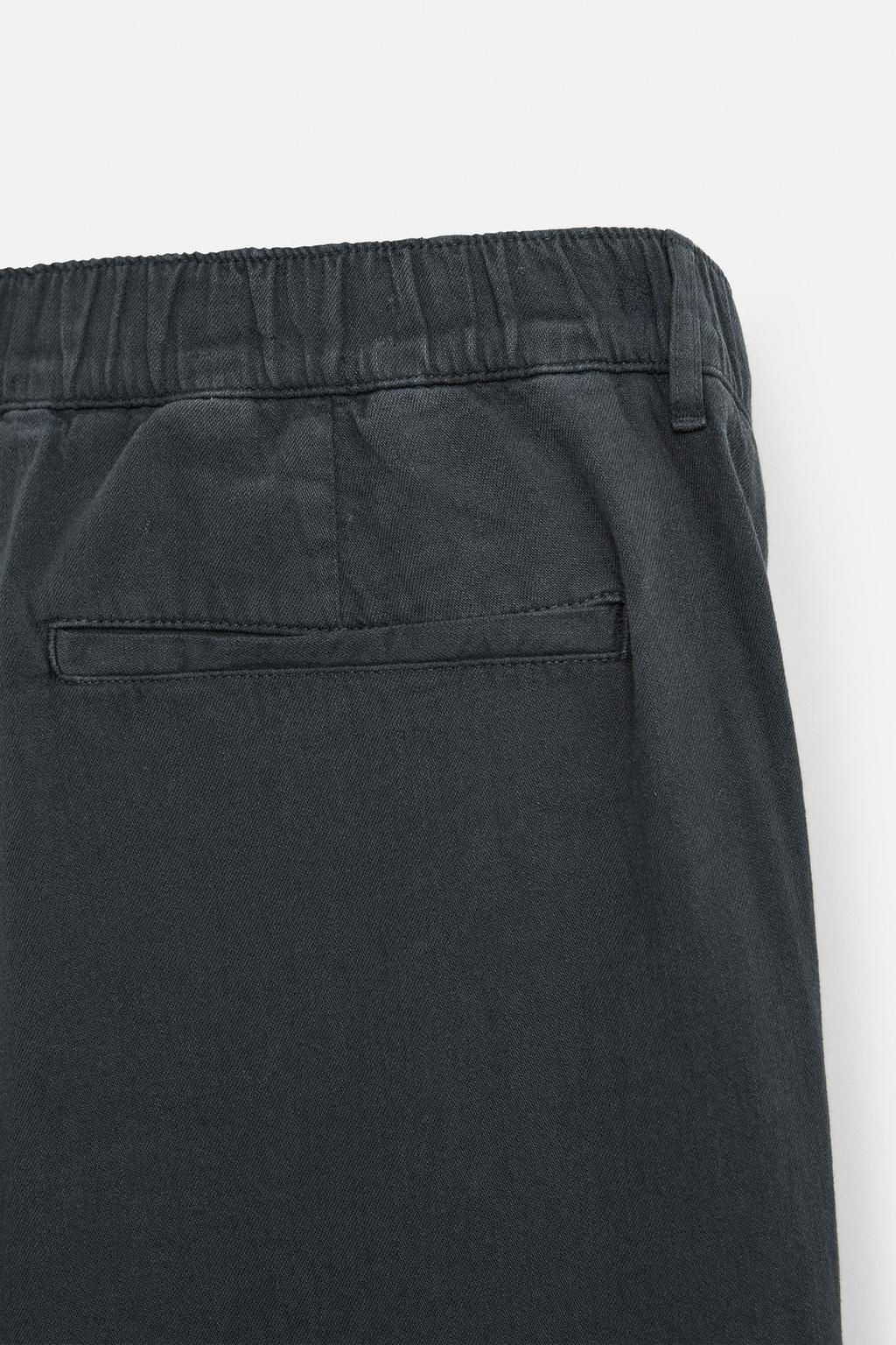 COTTON - LINEN TROUSERS - Zara фото 10