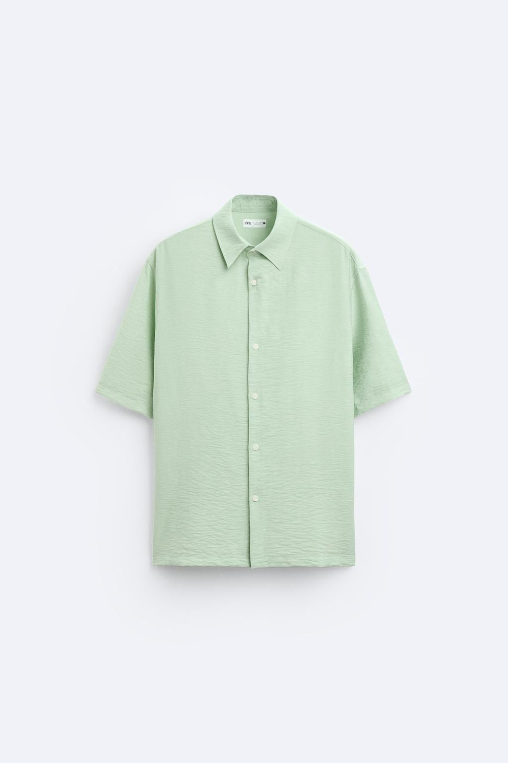 DOKULU VISKOZ KARISIMLI GOMLEK - Zara фото 17