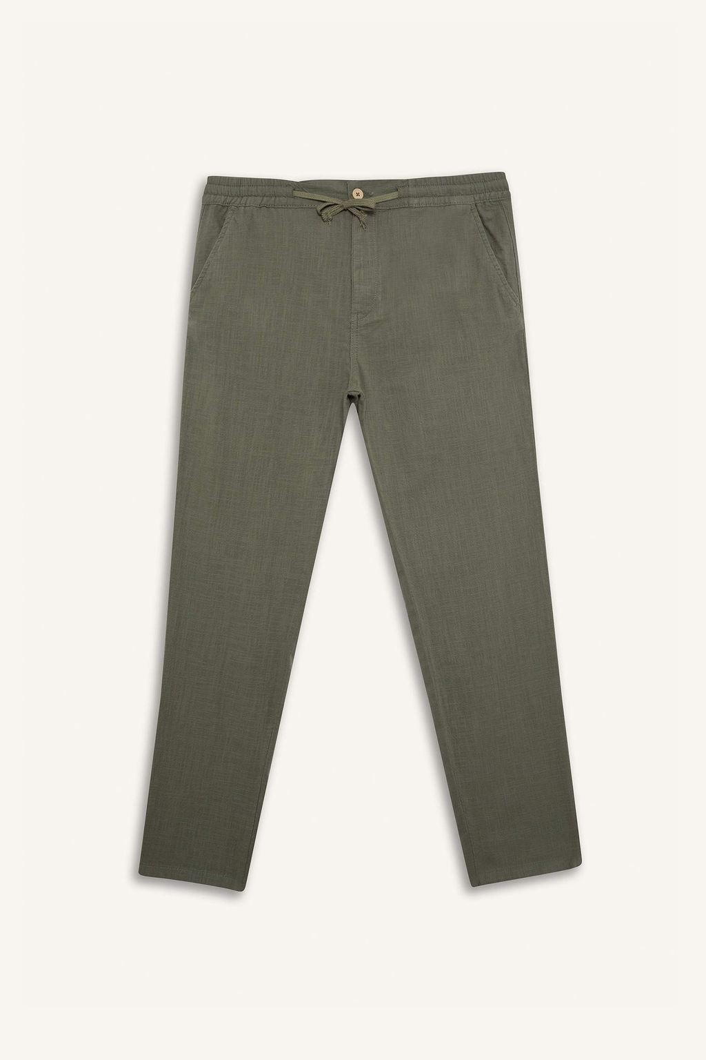 Yazl?k Jogger Pantolon Slim Fit Dar Kesim Duz Paca Pamuklu Cepli - Defacto фото 4