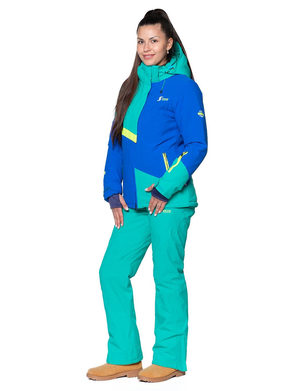 Костюм B-8777 Джинсовый - Snow headquarter фото 10