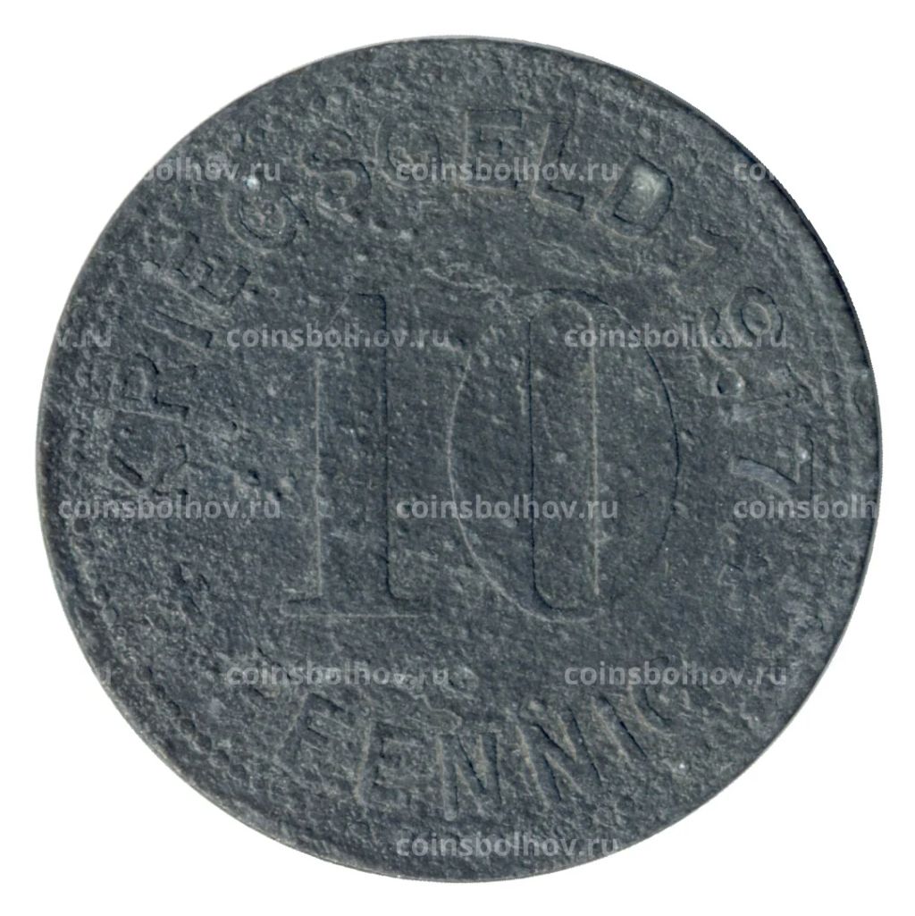 10 пфеннигов 1917 года Германия  Нотгельд (Меттман)