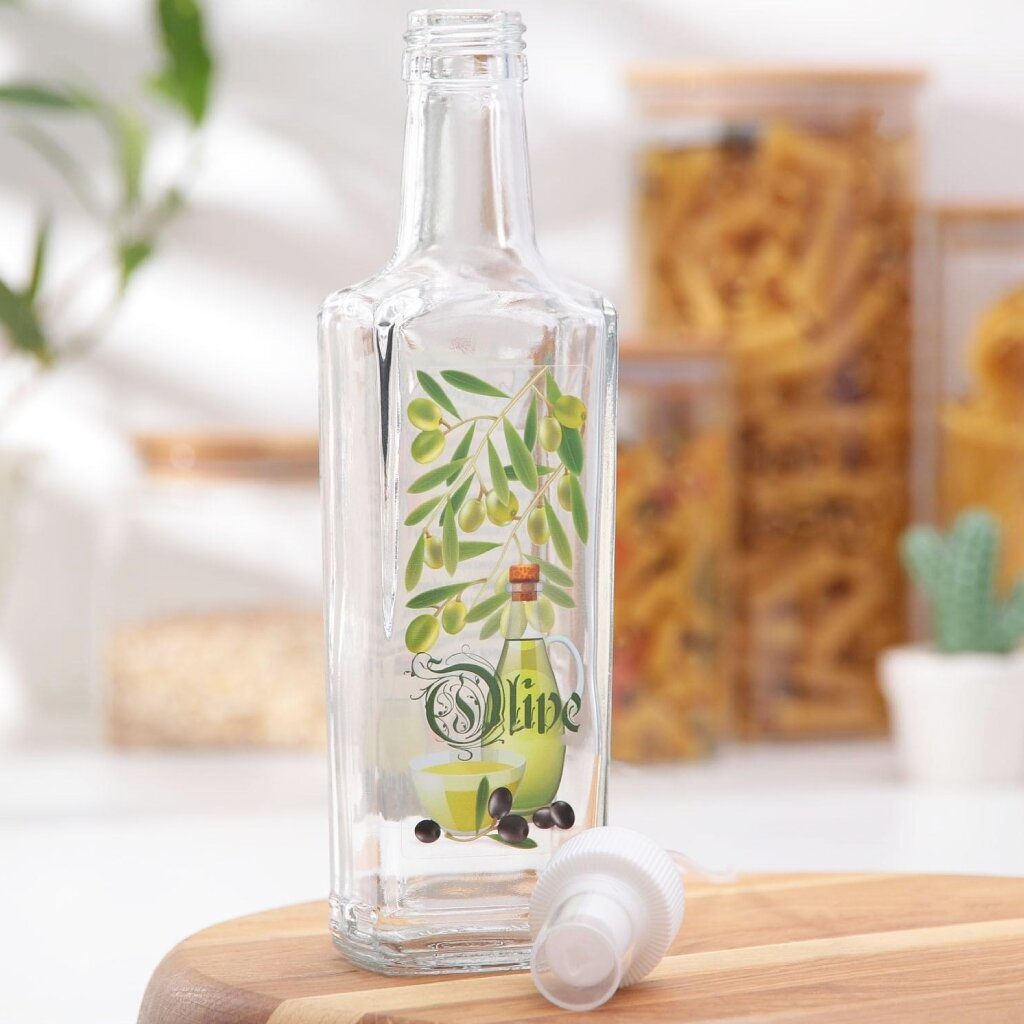 Бутылочка 100 мл, стекло с кноп. доз. для масла/соусов арт.626/5, 01550-05723, 01555-05721/05725