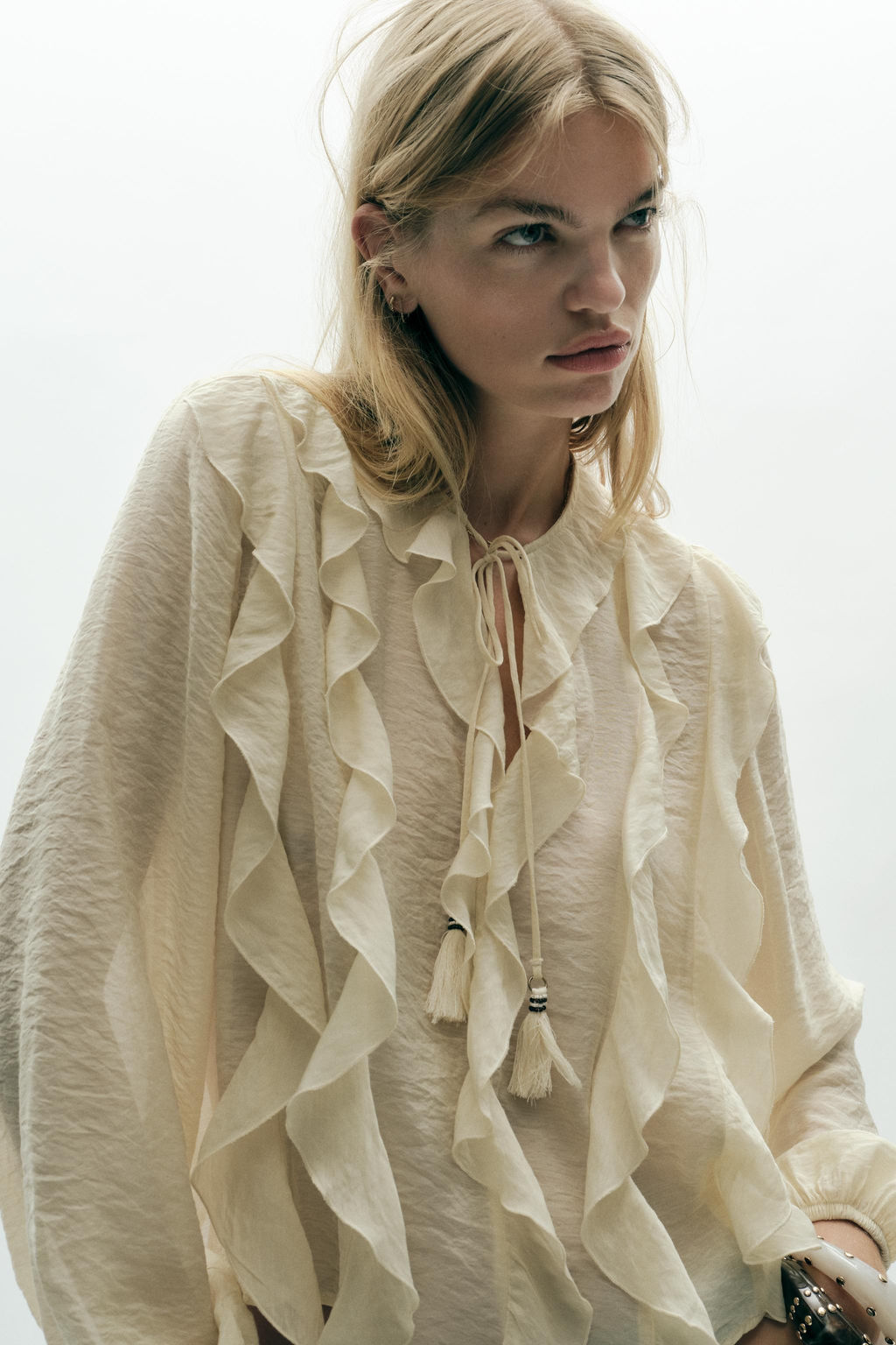 ROMANTIC RUFFLED BLOUSE