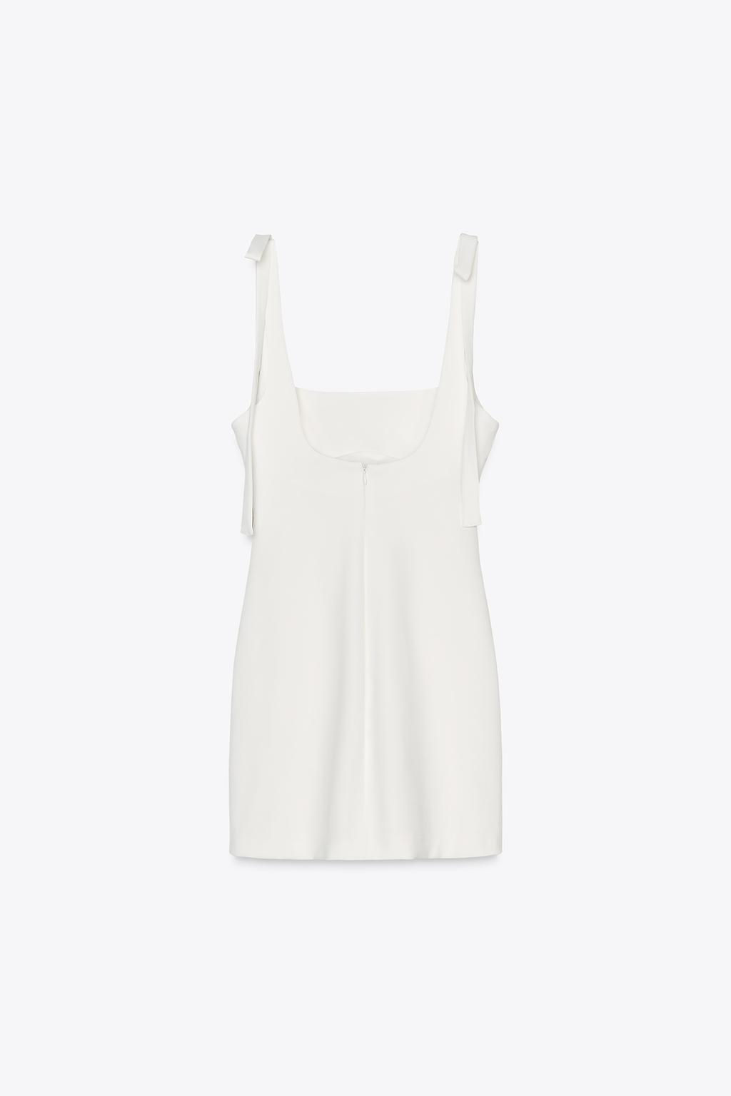 FITTED SHORT DRESS WITH BOWS