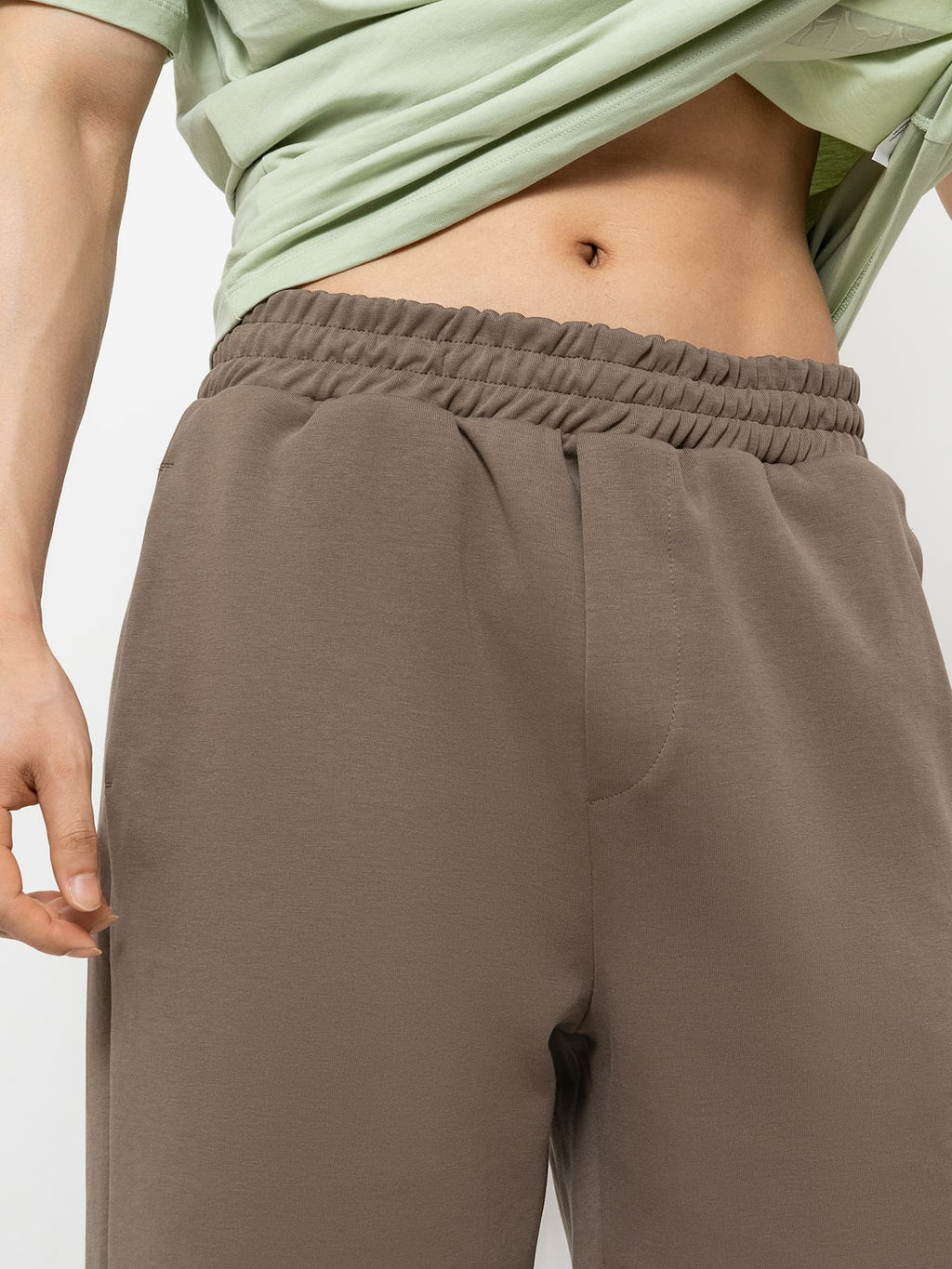 Шорты мужские в зеленом оттенке из интерлока - Mark formelle фото 4