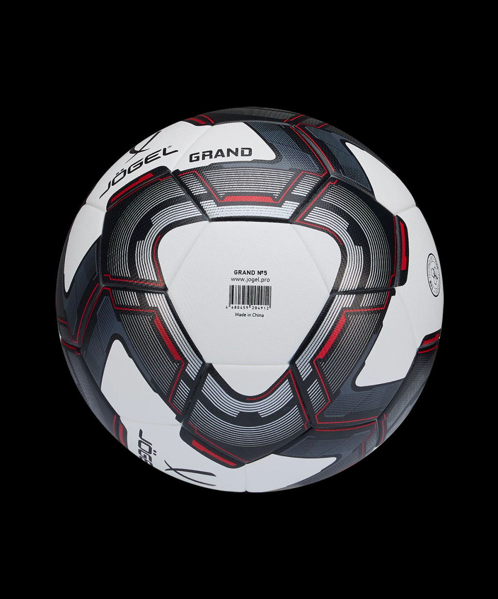Мяч футбольный JOGEL Grand №5, белый  фото 4