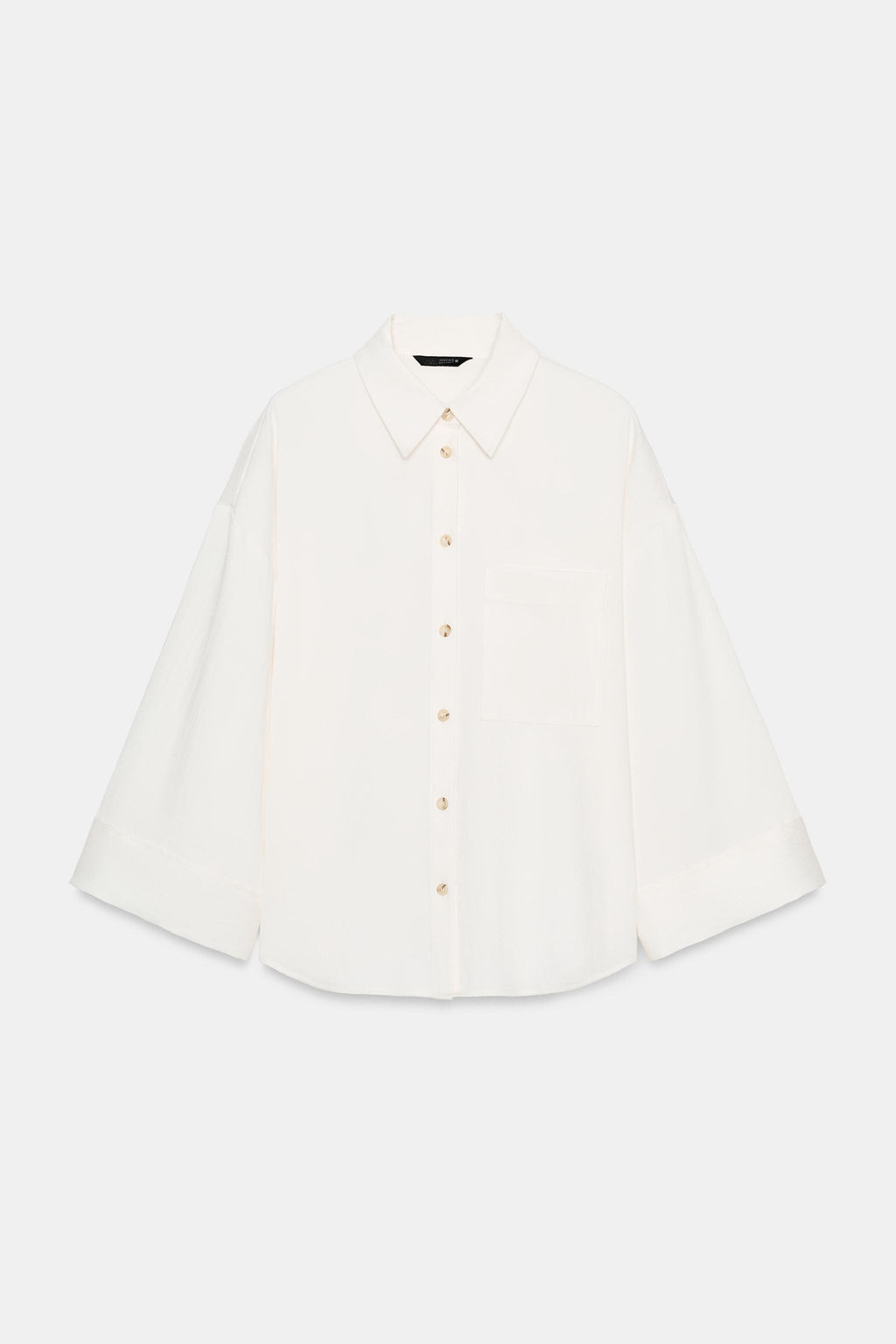 CAMISA OVERSIZE MANGA ANCHA / Crudo - Zara фото 7