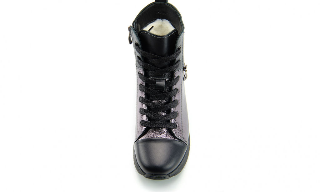 Ботинки 312.omega.black.nikel. /шерсть