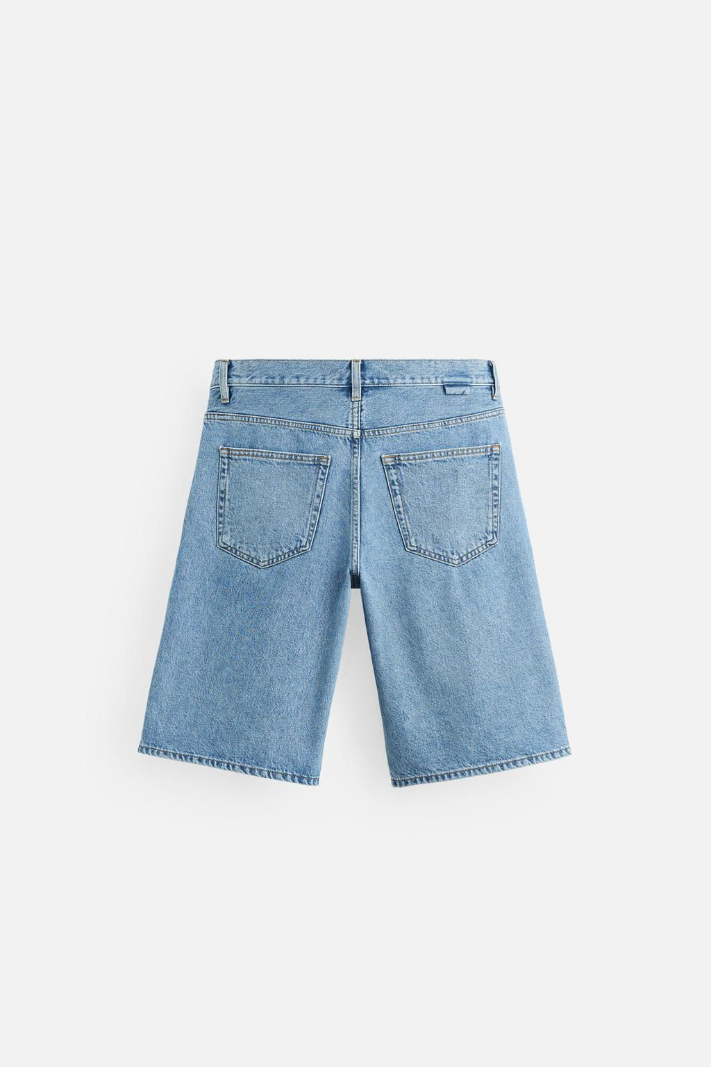 BAGGY FIT DENIM BERMUDA SHORTS - Zara фото 25