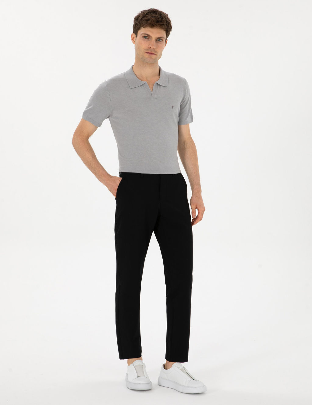 Lacivert Slim Fit Kanvas Pantolon - Cacharel фото 3