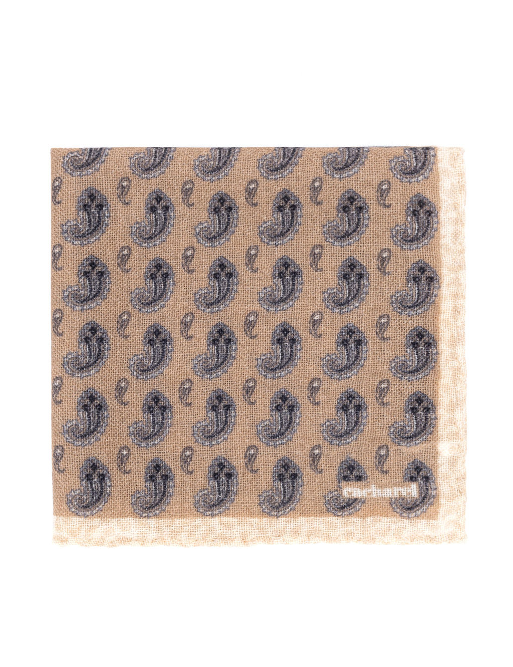 Светло-коричневый шерстяной платок - Cacharel фото 3