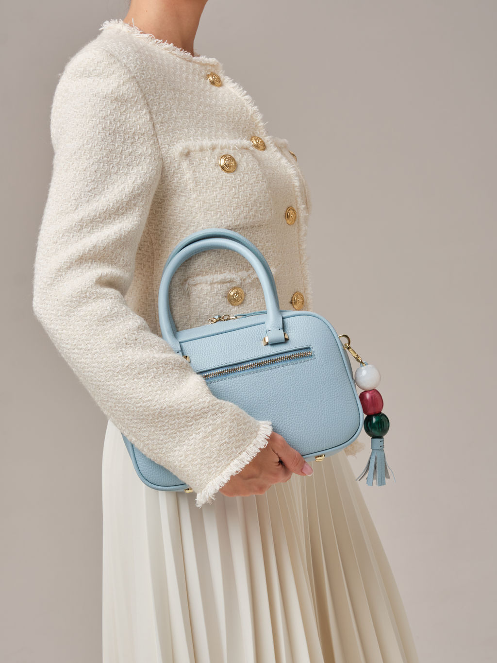 Кожаная сумка Hawaii DBR 31216 светло-голубой фото 8