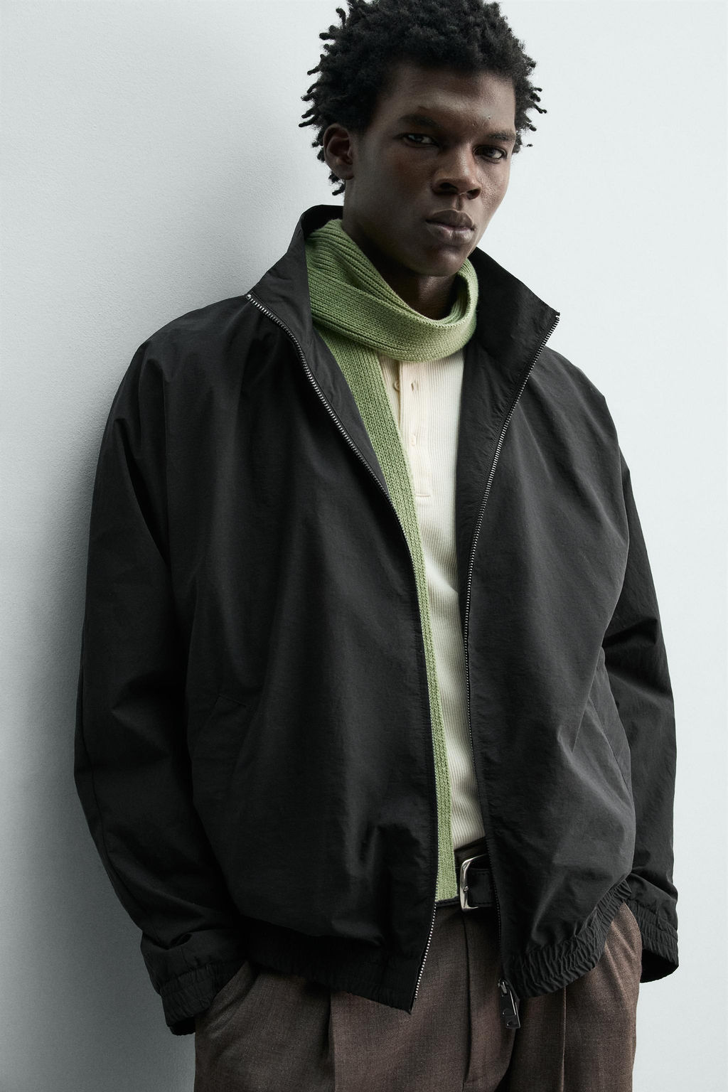 CAZADORA BOMBER RELAXED FIT / Negro - Zara фото 6