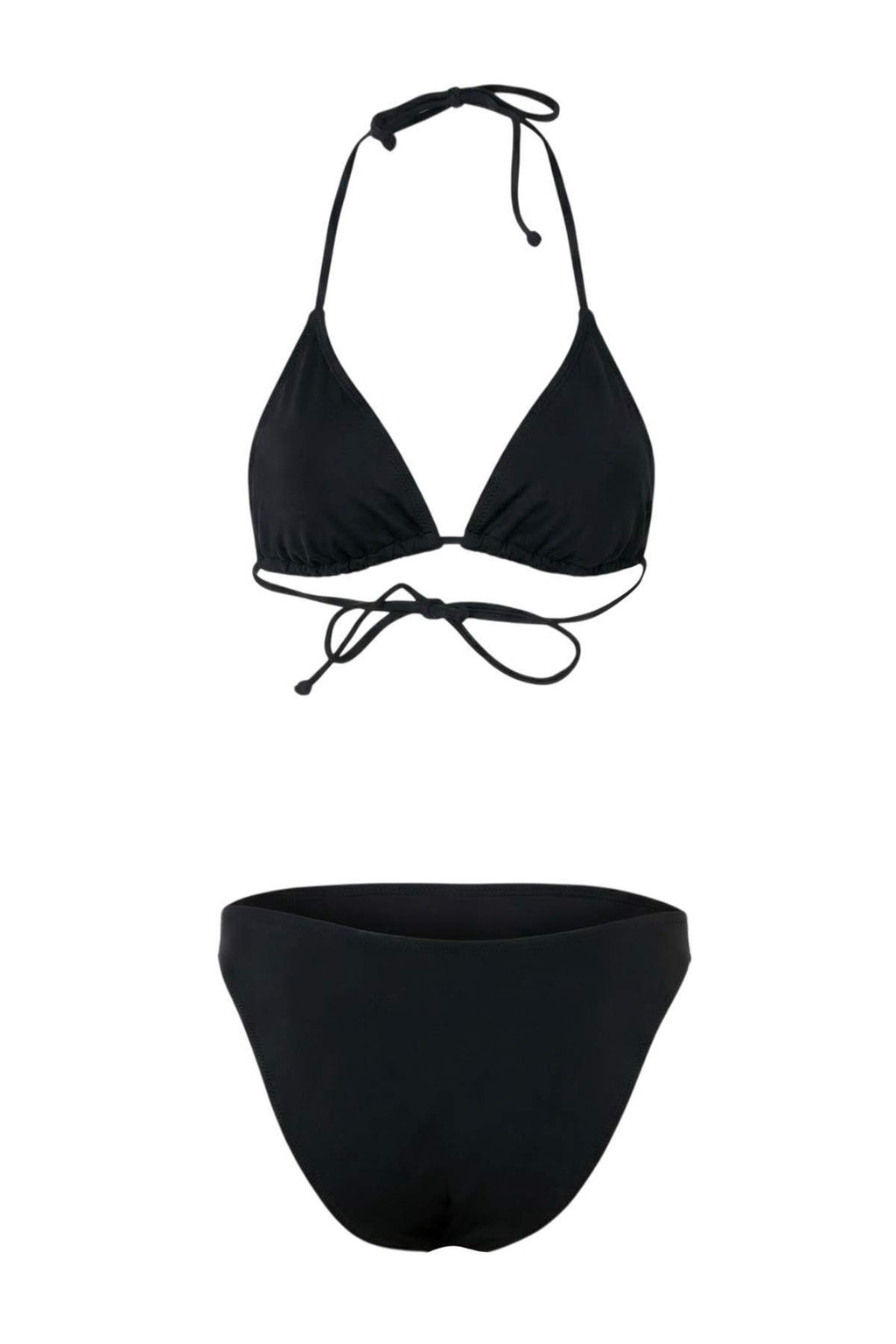 Siyah Ucgen Kapl? Dusuk Bel High Leg Basic Bikini Tak?m? TBESS26BT00083 - Trendyolmilla фото 2