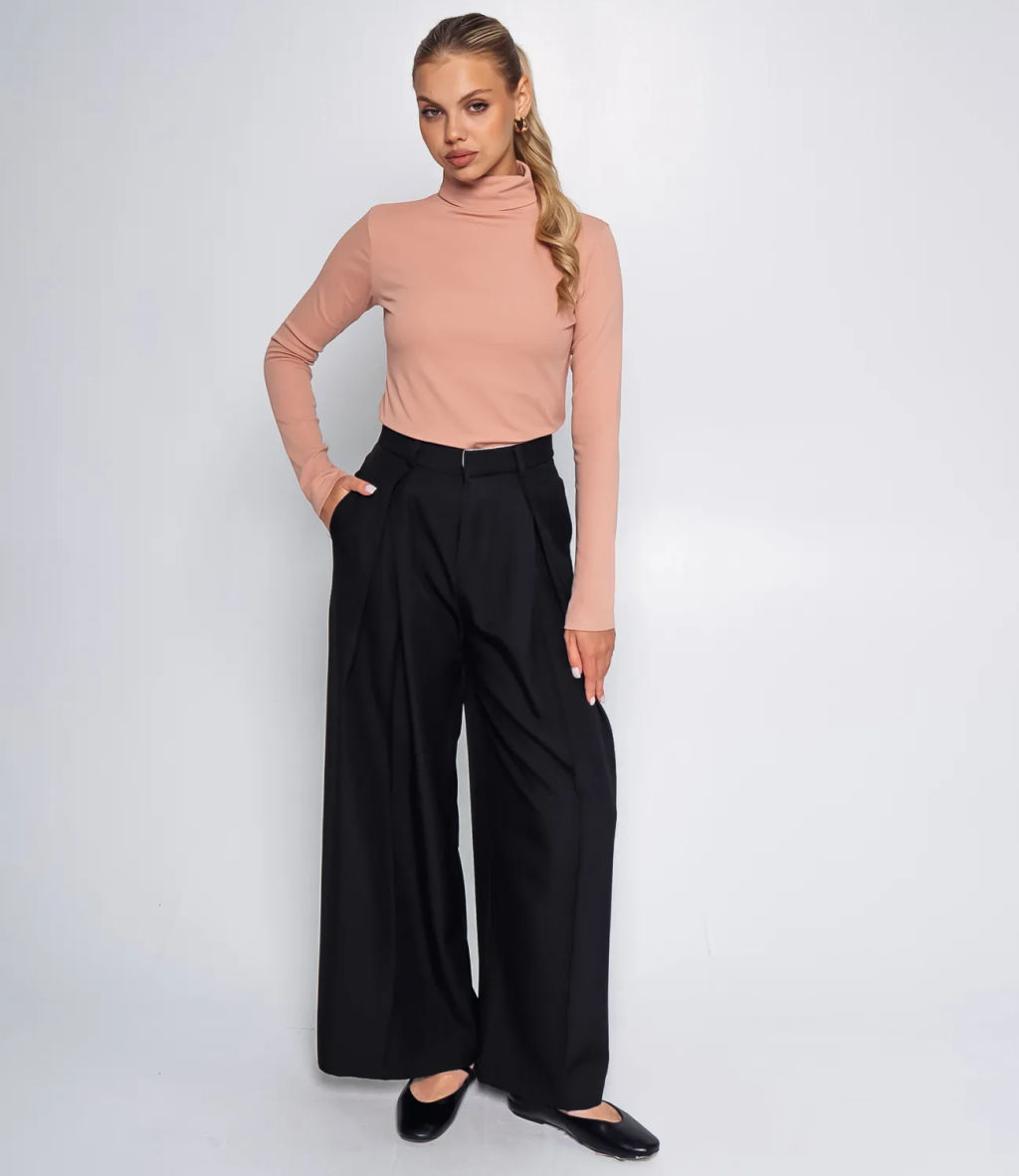 Водолазка #КТ6021, пудровый