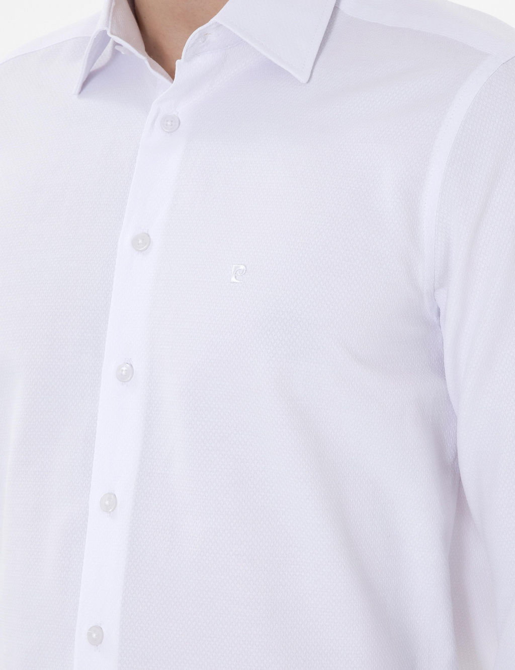 Beyaz Regular Fit Arm_rl_ Uzun Kollu G_mlek - Pierre cardin фото 7