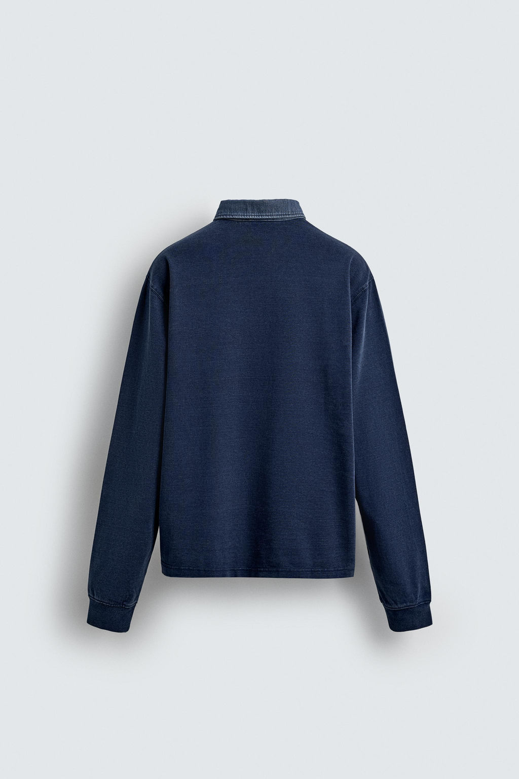 CONTRAST COLLAR POLO SWEATSHIRT - Zara фото 8