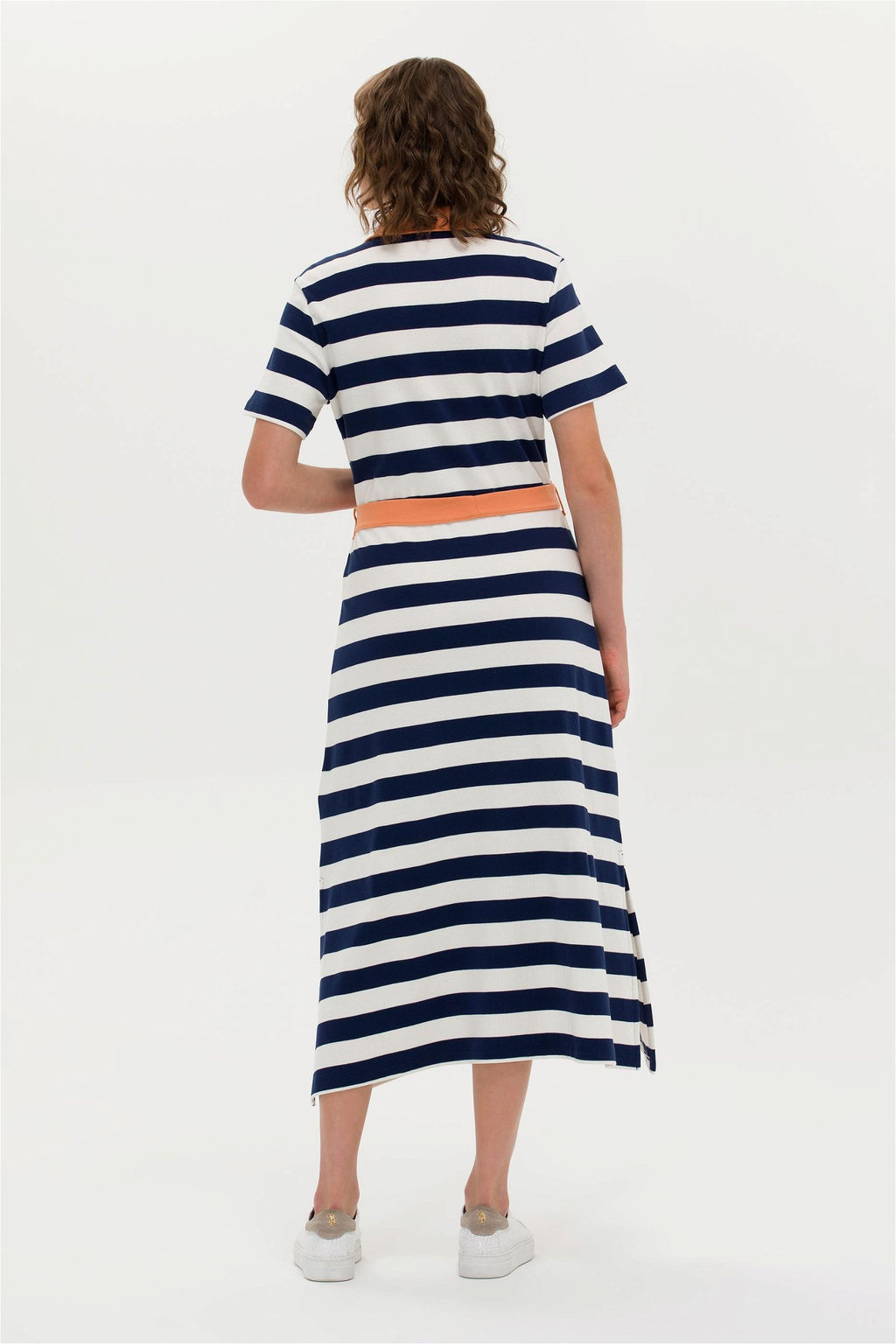 Женское темно-синее трикотажное платье Неожиданная скидка в корзине - U.s. polo assn фото 5