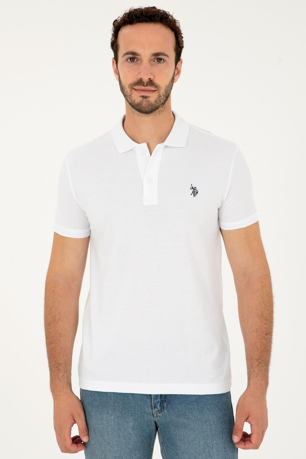 Футболка U.S. Polo Assn белая хлопок  фото 3