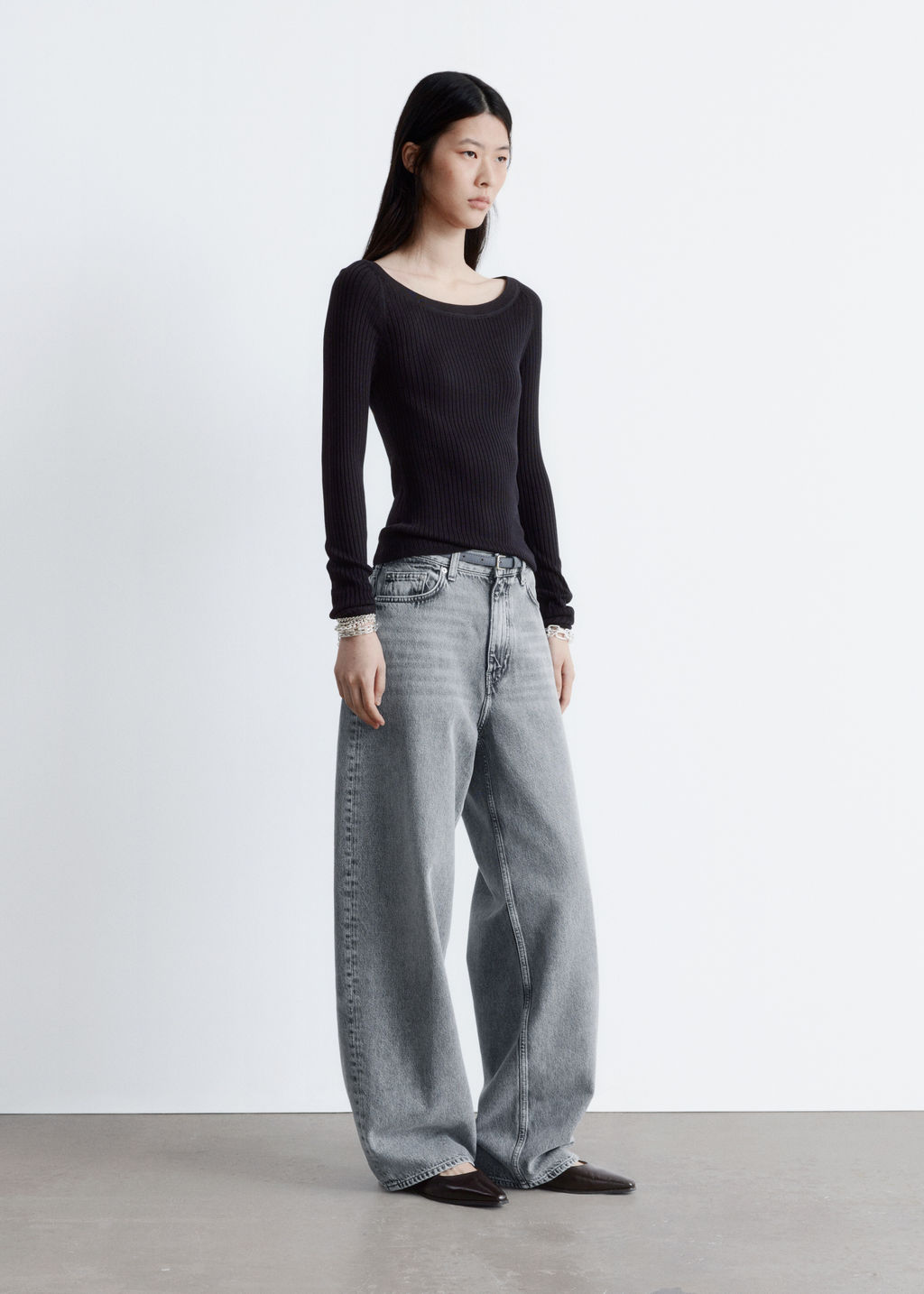 Top en punto de canal? con cuello barco - H&m фото 2