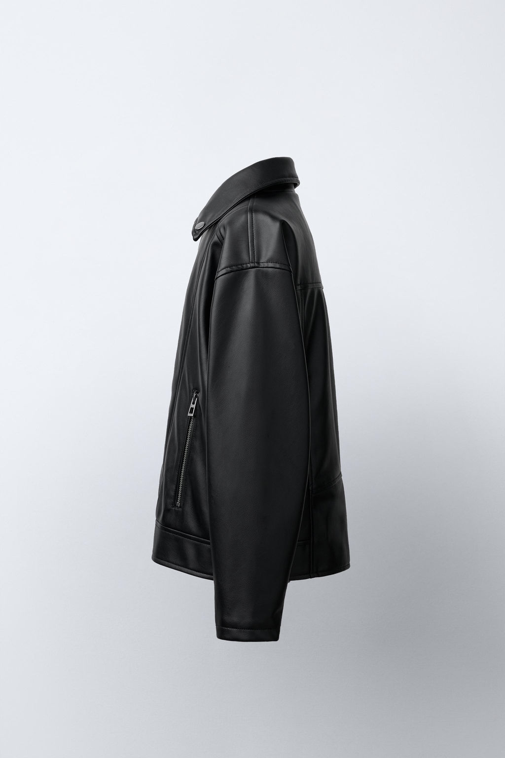 FAUX LEATHER BIKER JACKET