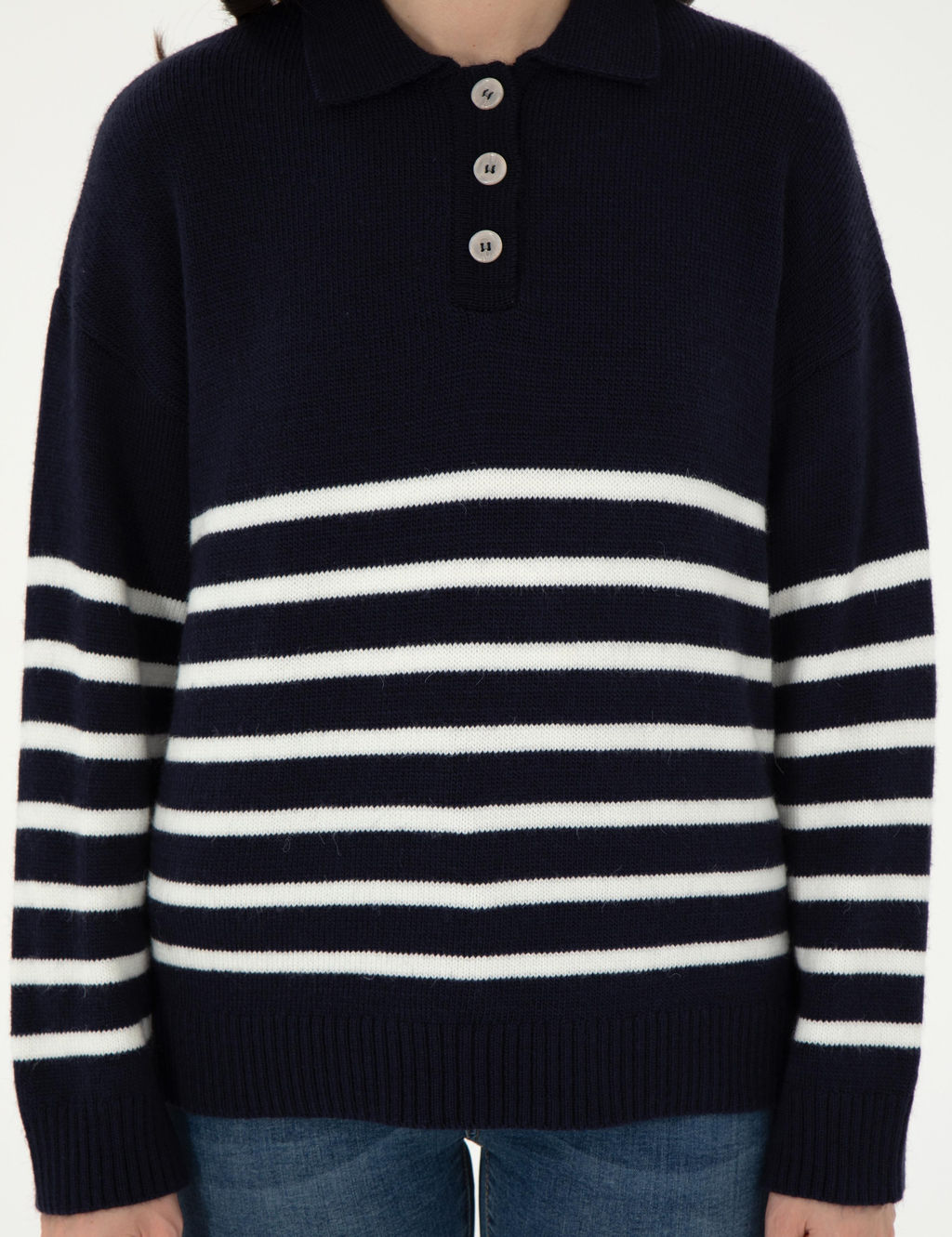 Lacivert Comfort Fit Kazak - Pierre cardin фото 6