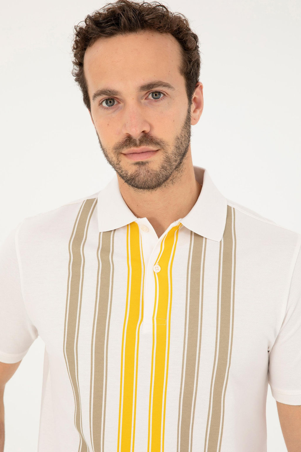 Мужская футболка цвета экрю - U.s. polo assn фото 2