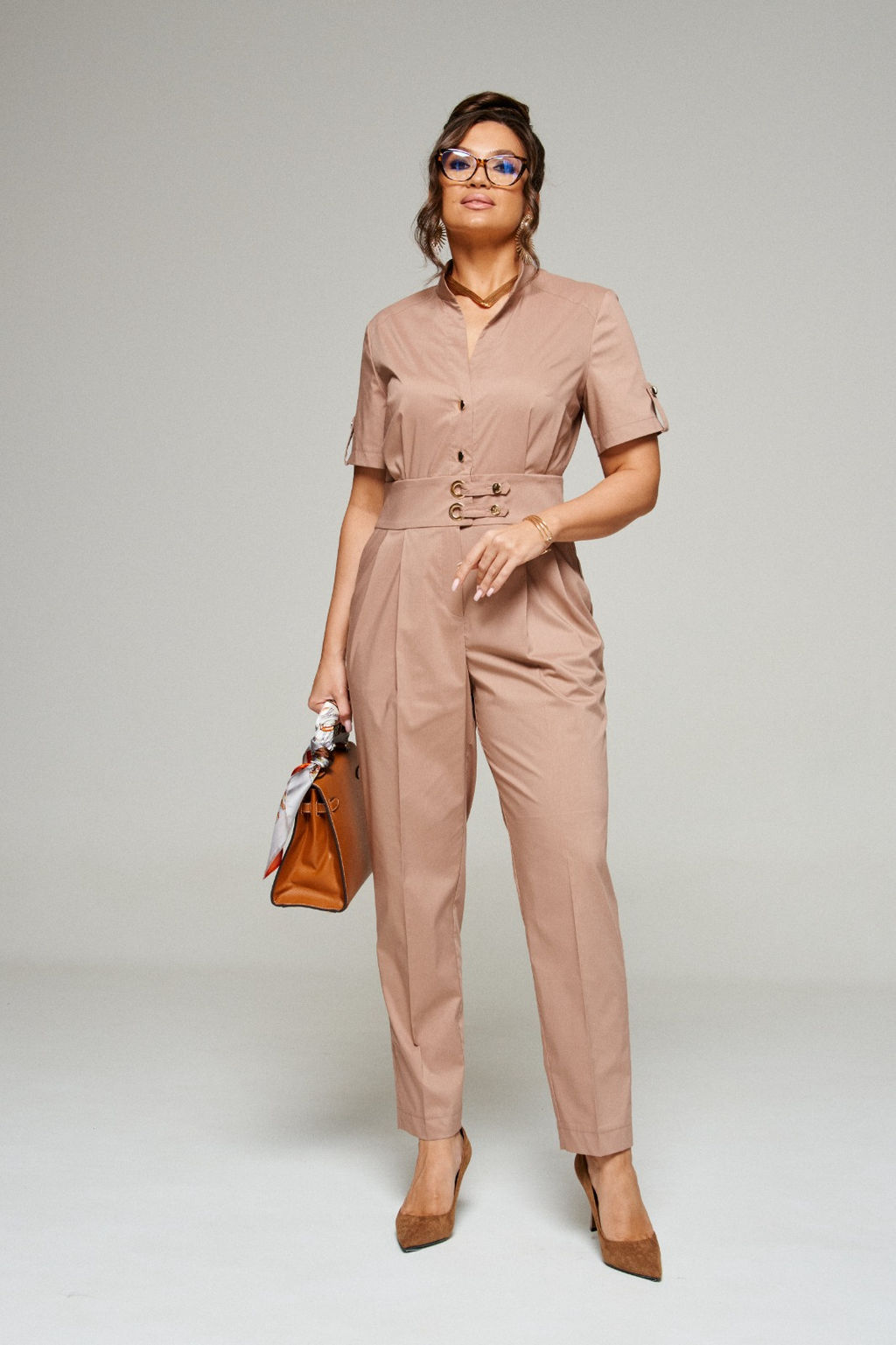 Комбинезон 6340 бежевый