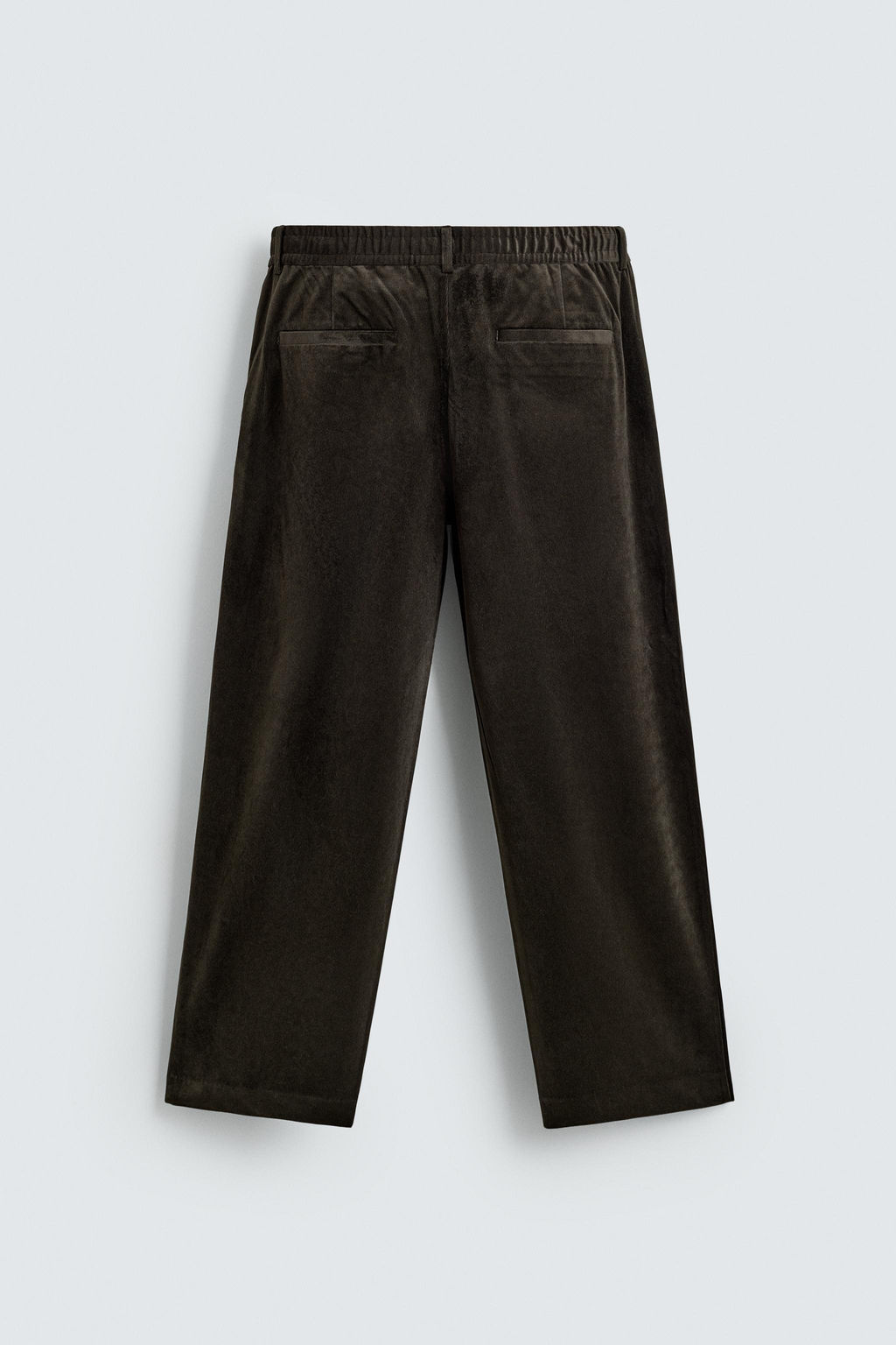TEXTURED VELVET TROUSERS - Zara фото 6