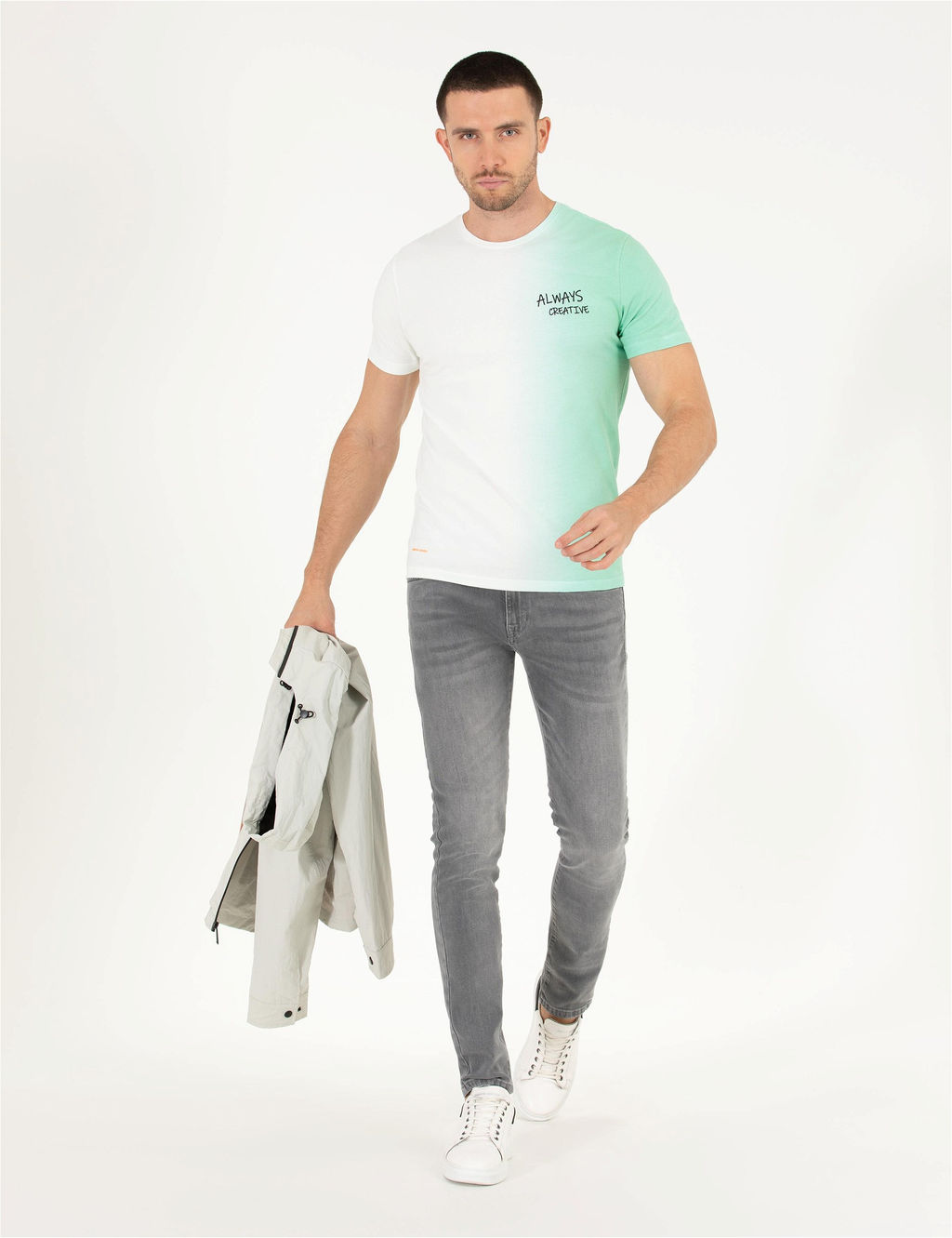 Gri Slim Fit Jean Pantolon - Pierre cardin фото 3