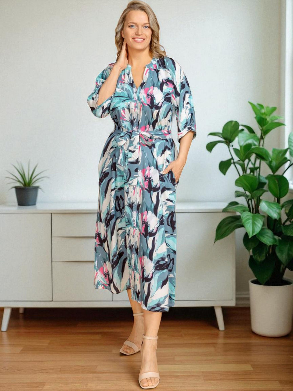 Платье (вискоза) №25-460-2 (Лето 2025)