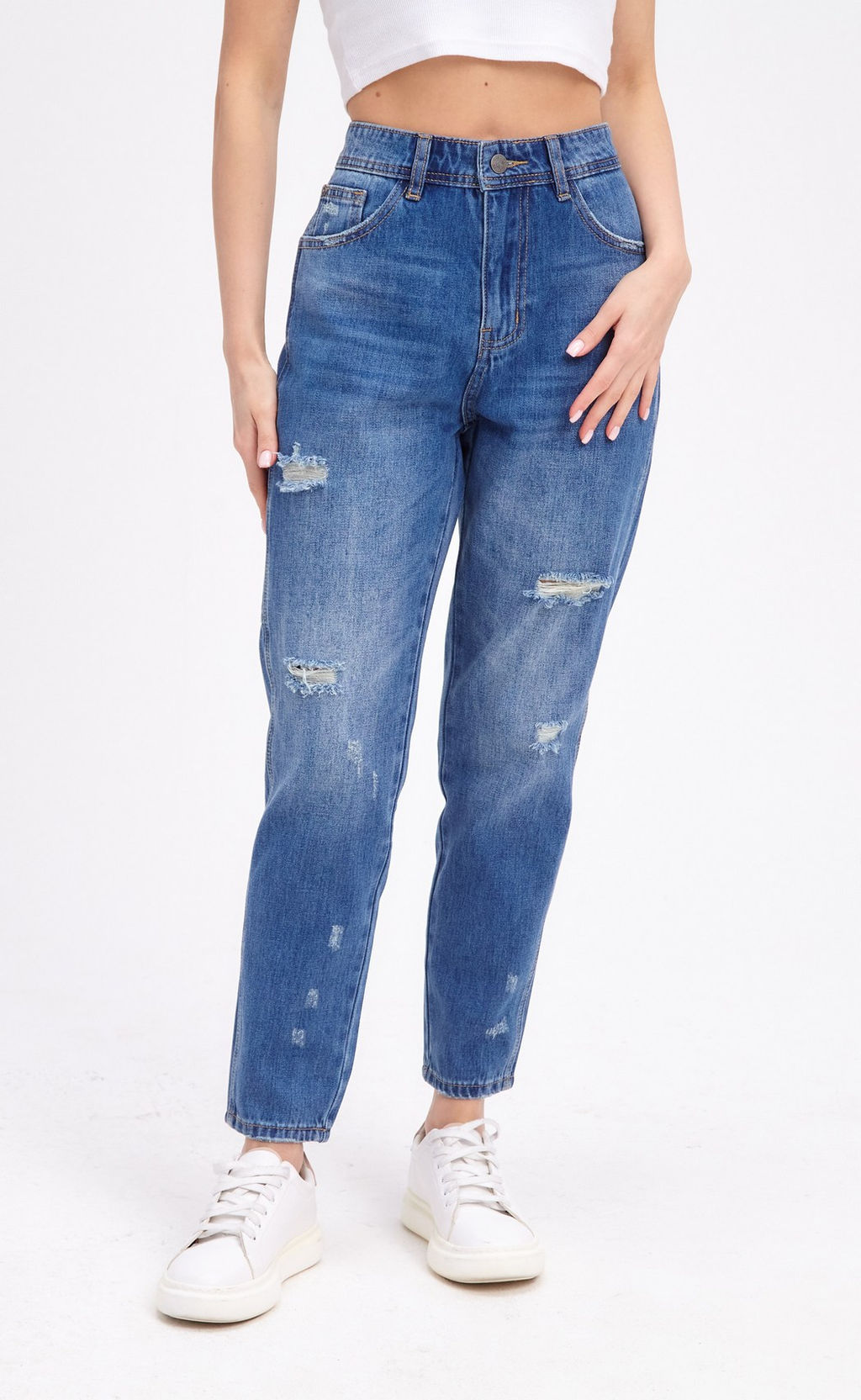 Джинсы F312-0122 l.blue - Fine joyce фото 7