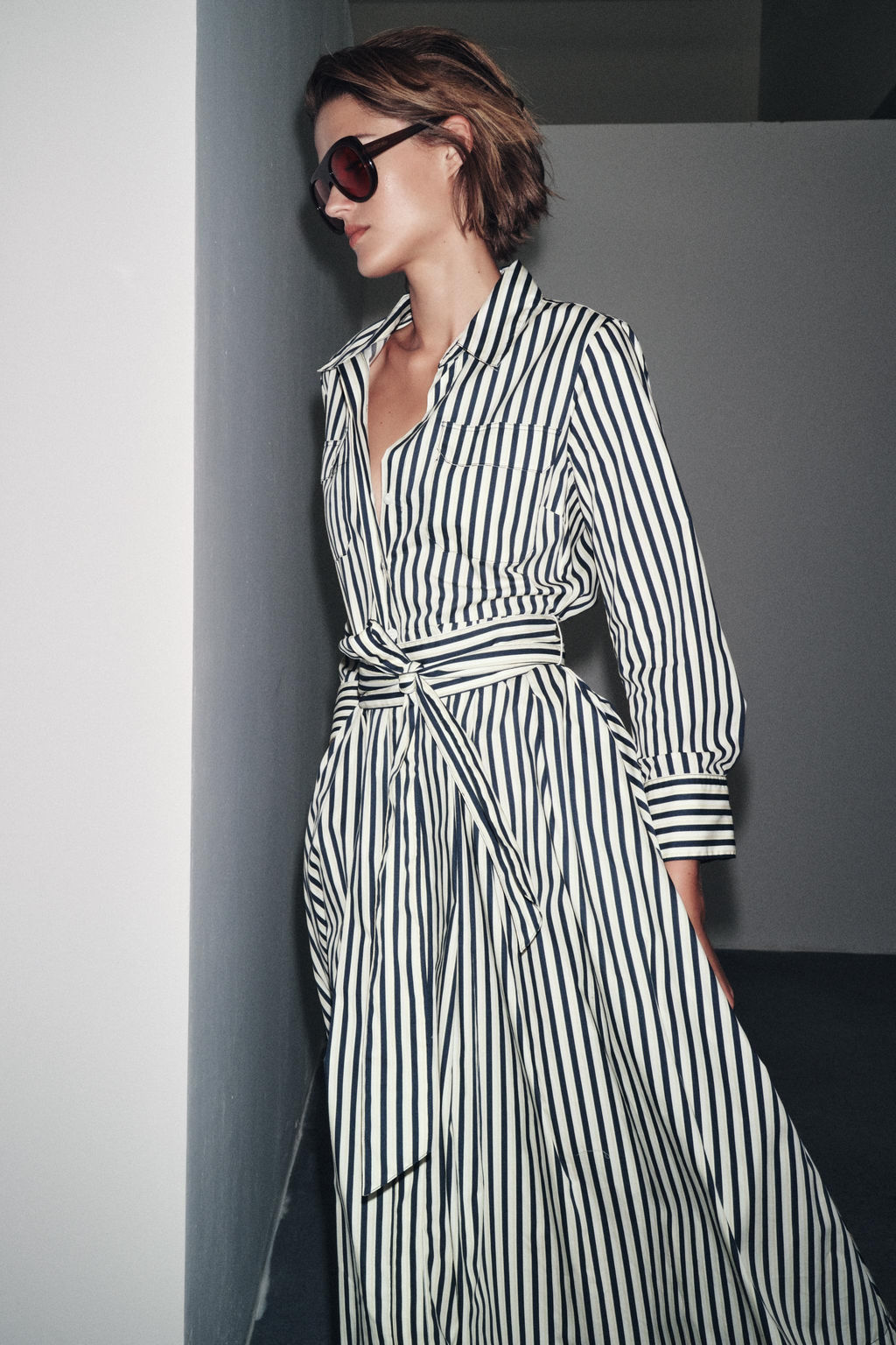 STRIPED SHIRT DRESS ZW COLLECTION - Zara фото 2