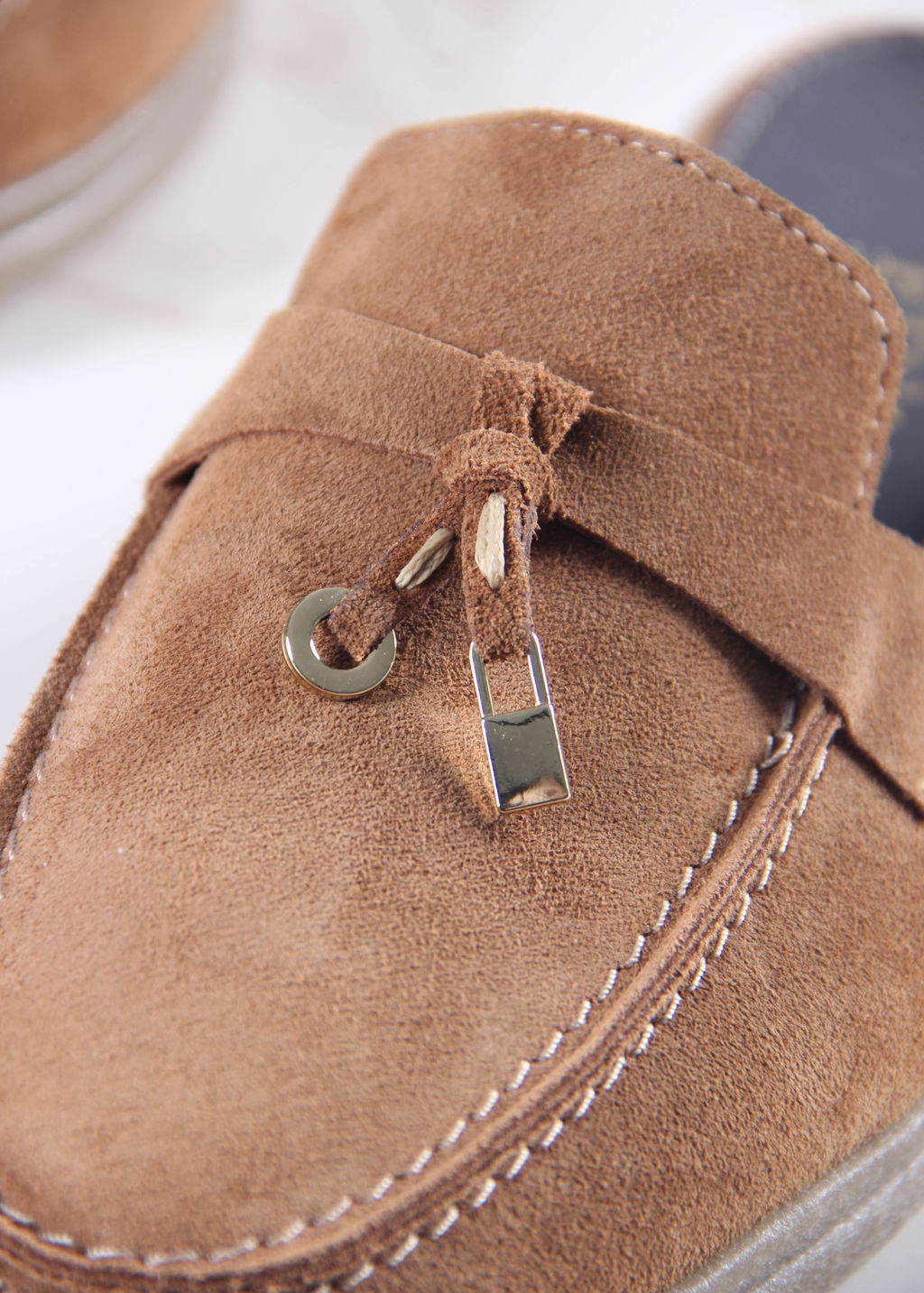 Мюли 1070.2614be. светло коричневая замша