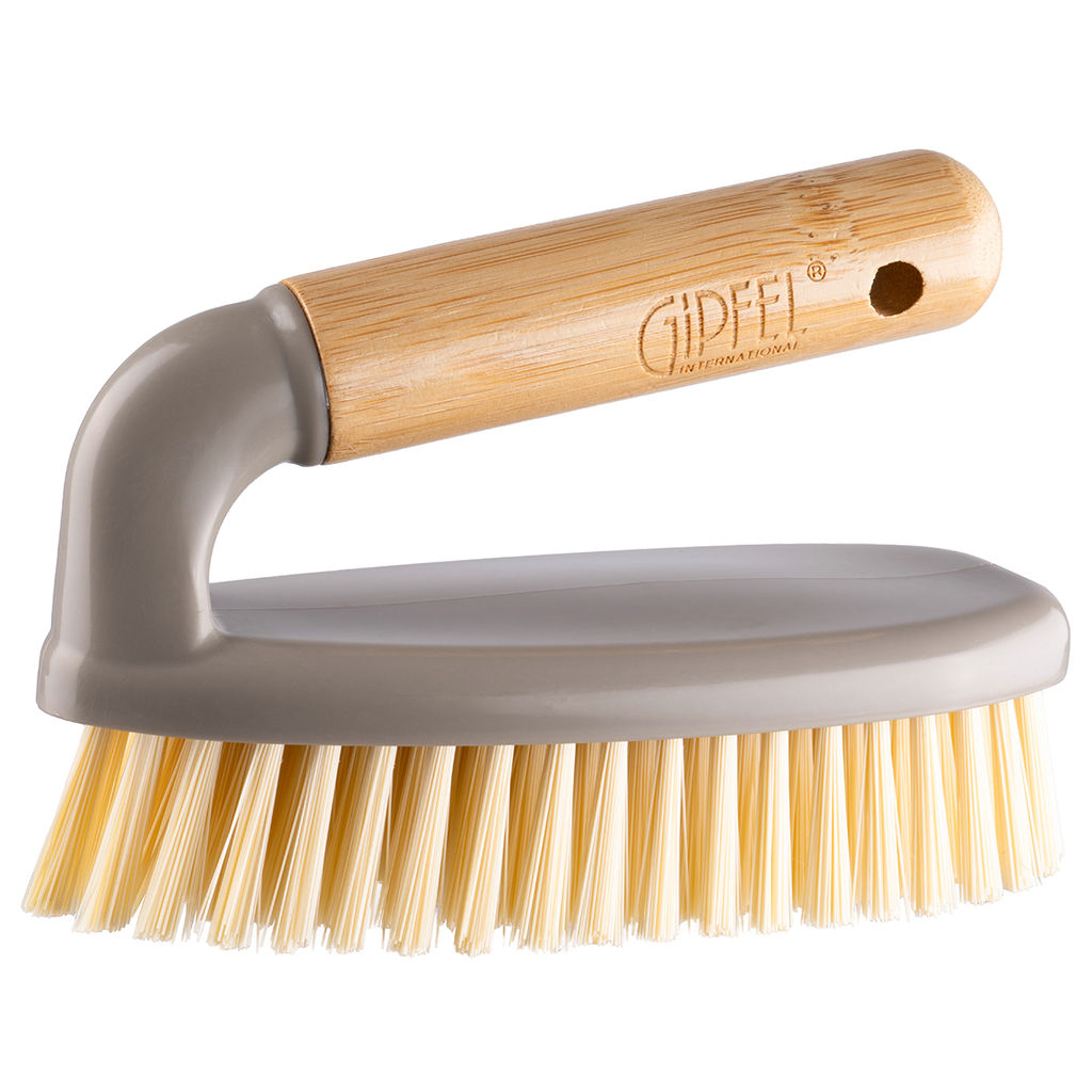 52406 GIPFEL Щетка утюжок CLEAN SERIES, 14,5х7х9,5 см. Материал: пластик, бамбук. Цвет: серо-бежевый.