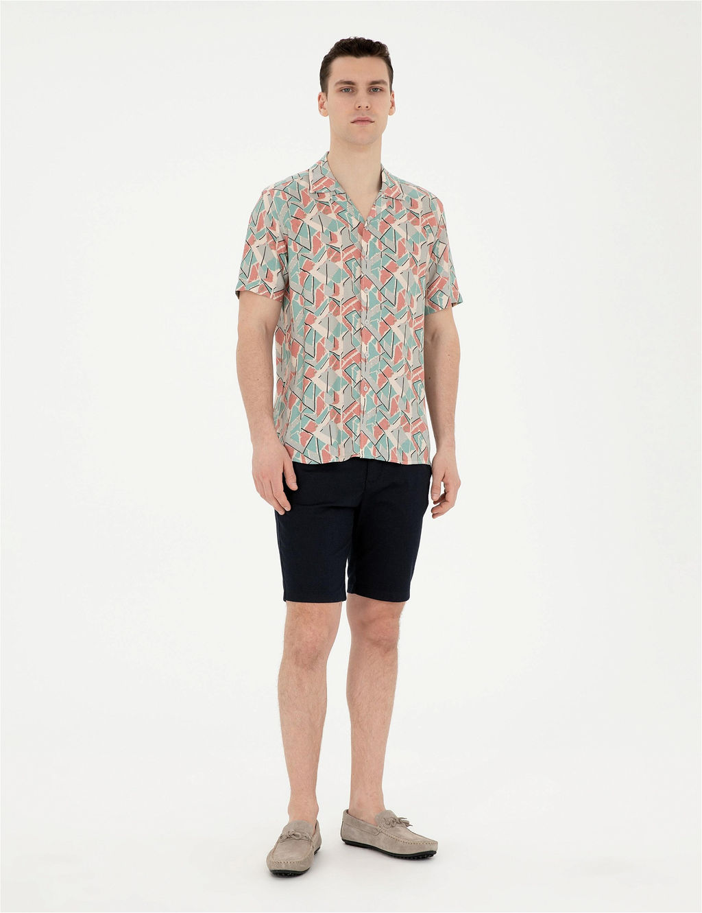 Pembe Comfort Fit K_sa Kollu G_mlek - Pierre cardin фото 4