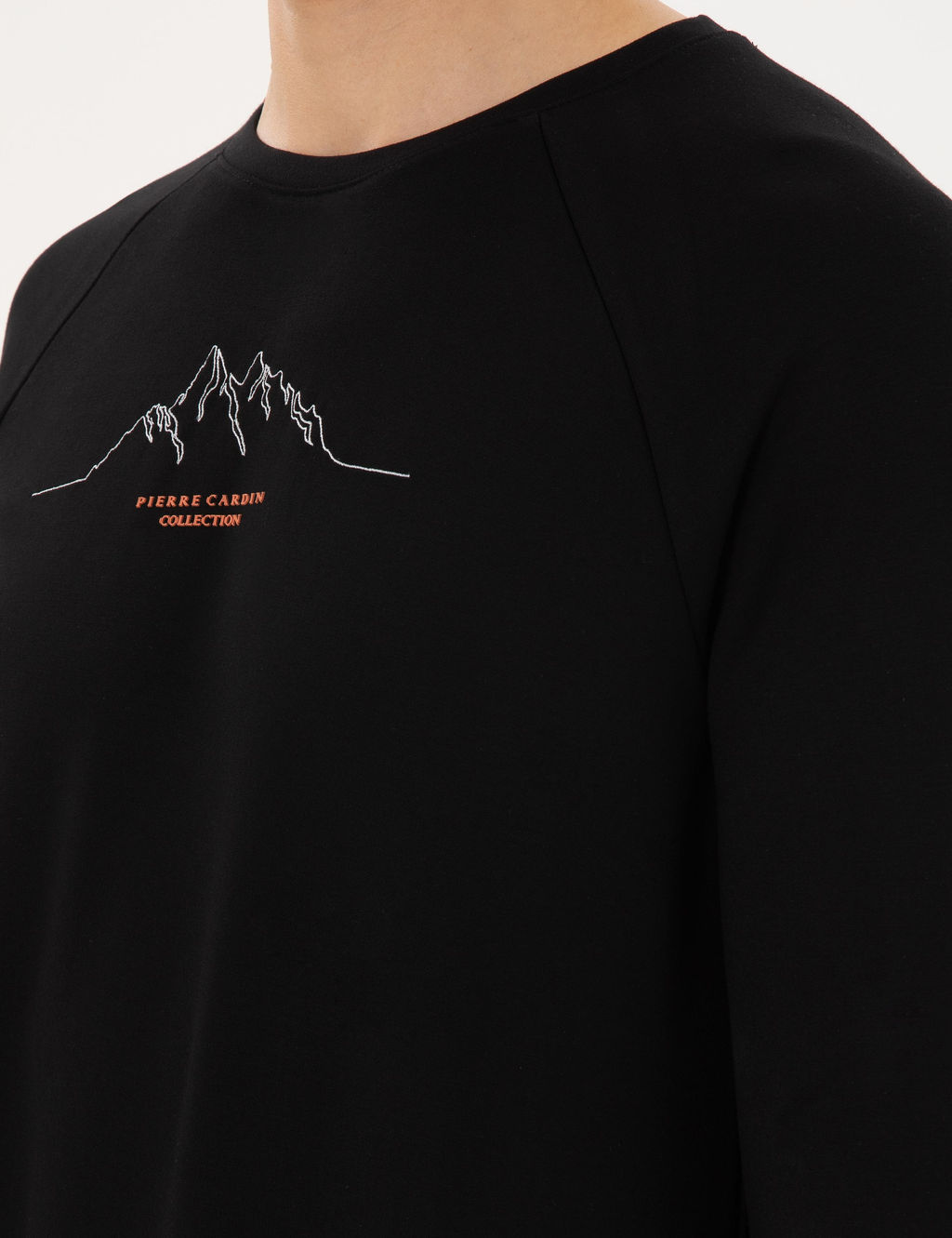 Siyah Regular Fit Sweatshirt - Pierre cardin фото 7