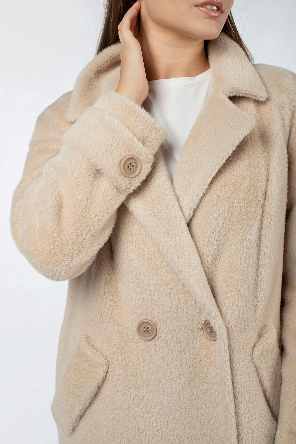 02-3143 Пальто женское утепленное - El podio фото 18