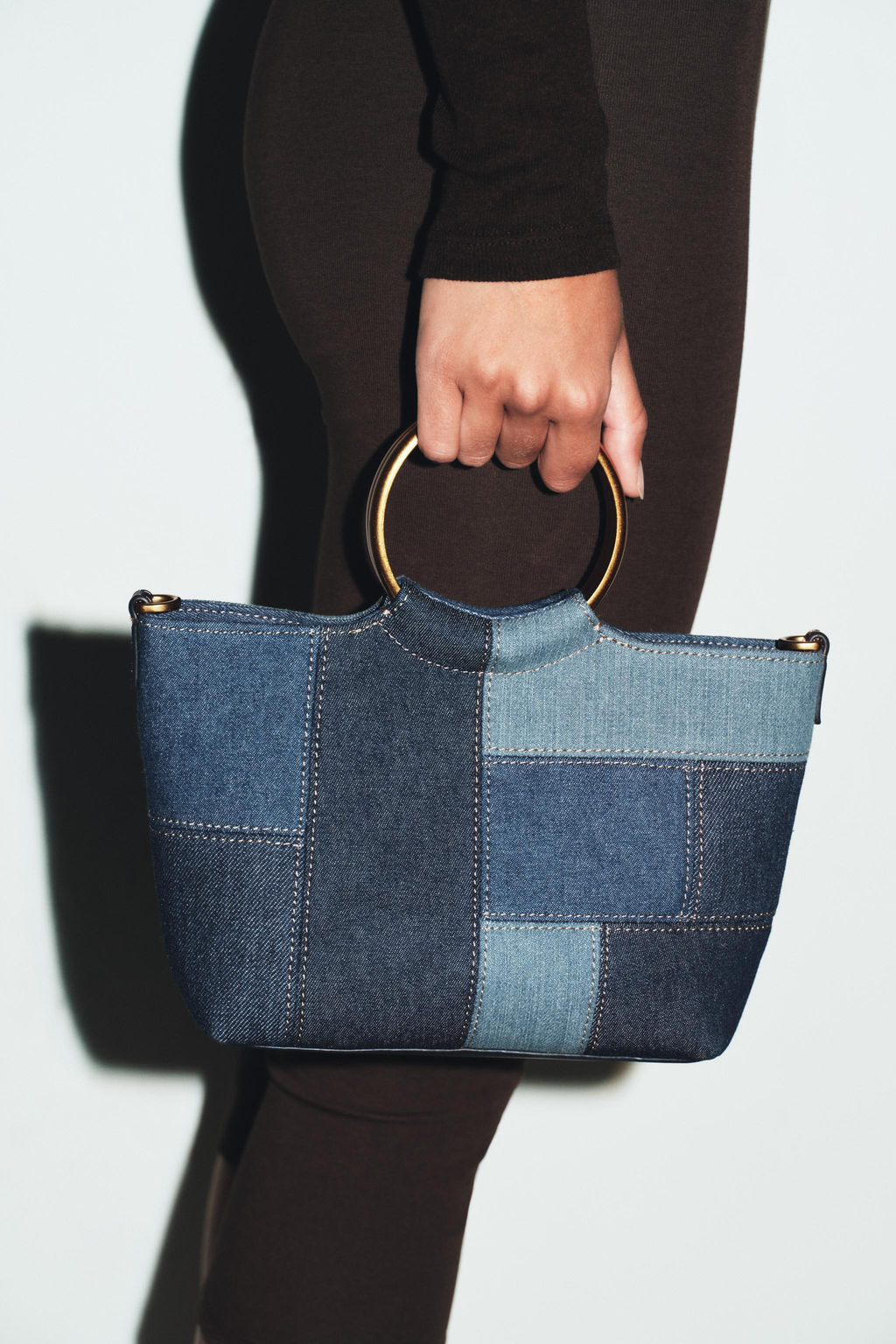 PATCHWORK MINI BUCKET BAG - Zara фото 8