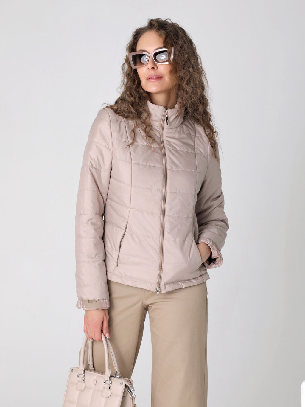 25122 Куртка бежевый - Dizzyway фото 3