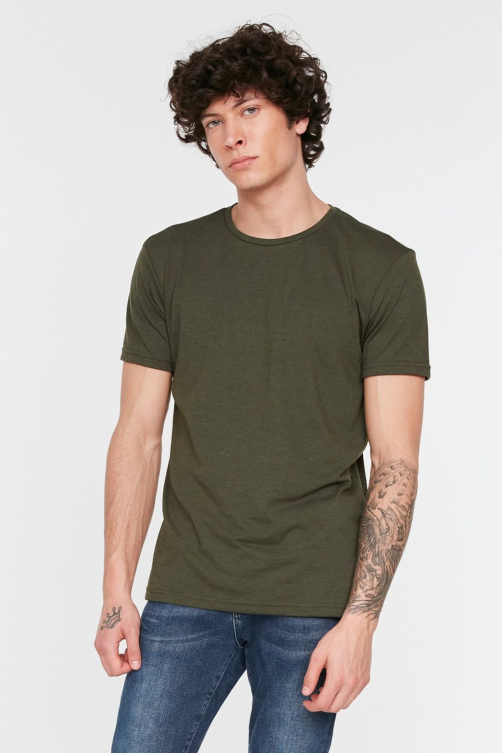 TRENDYOL MAN Beyaz Regular Fit K?sa Kollu T-Shirt TMNSS22TS0271 - Trendyolmilla фото 4