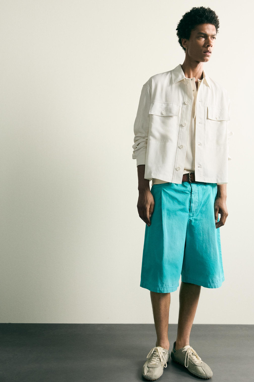 SOBRECAMISA FLUIDA RELAXED FIT / Blanco roto - Zara фото 6