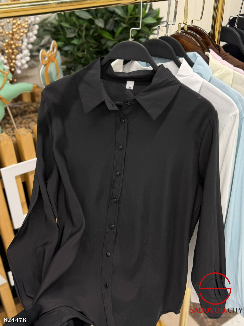 Рубашка женская однотонная