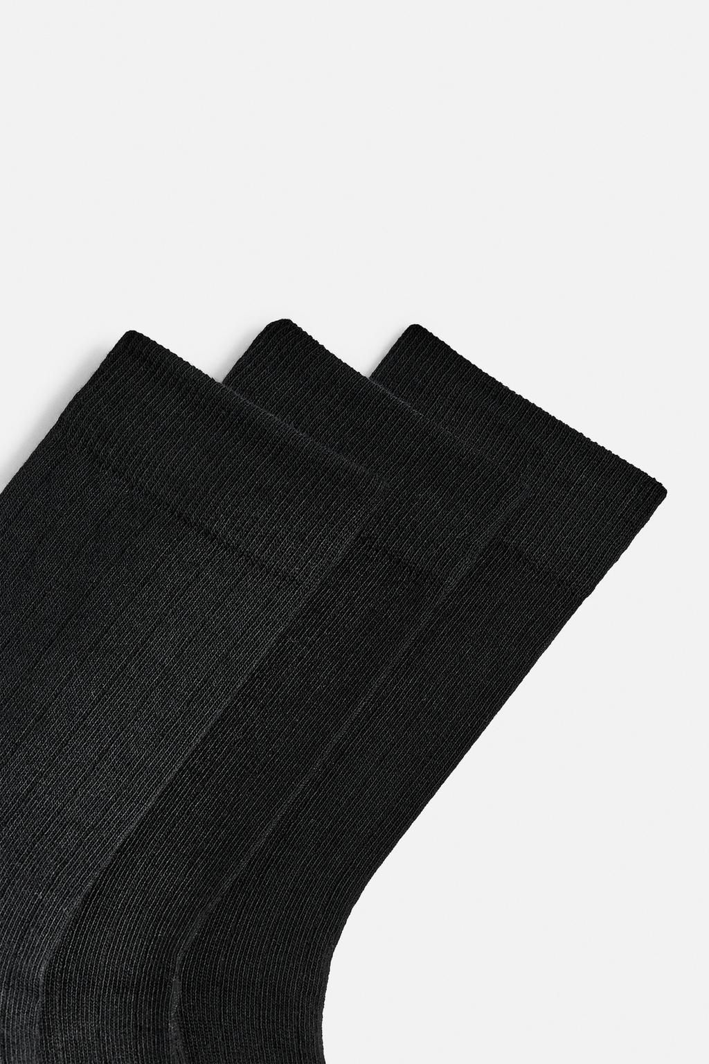 PACK OF 3 TEXTURED SOCKS - Zara фото 3